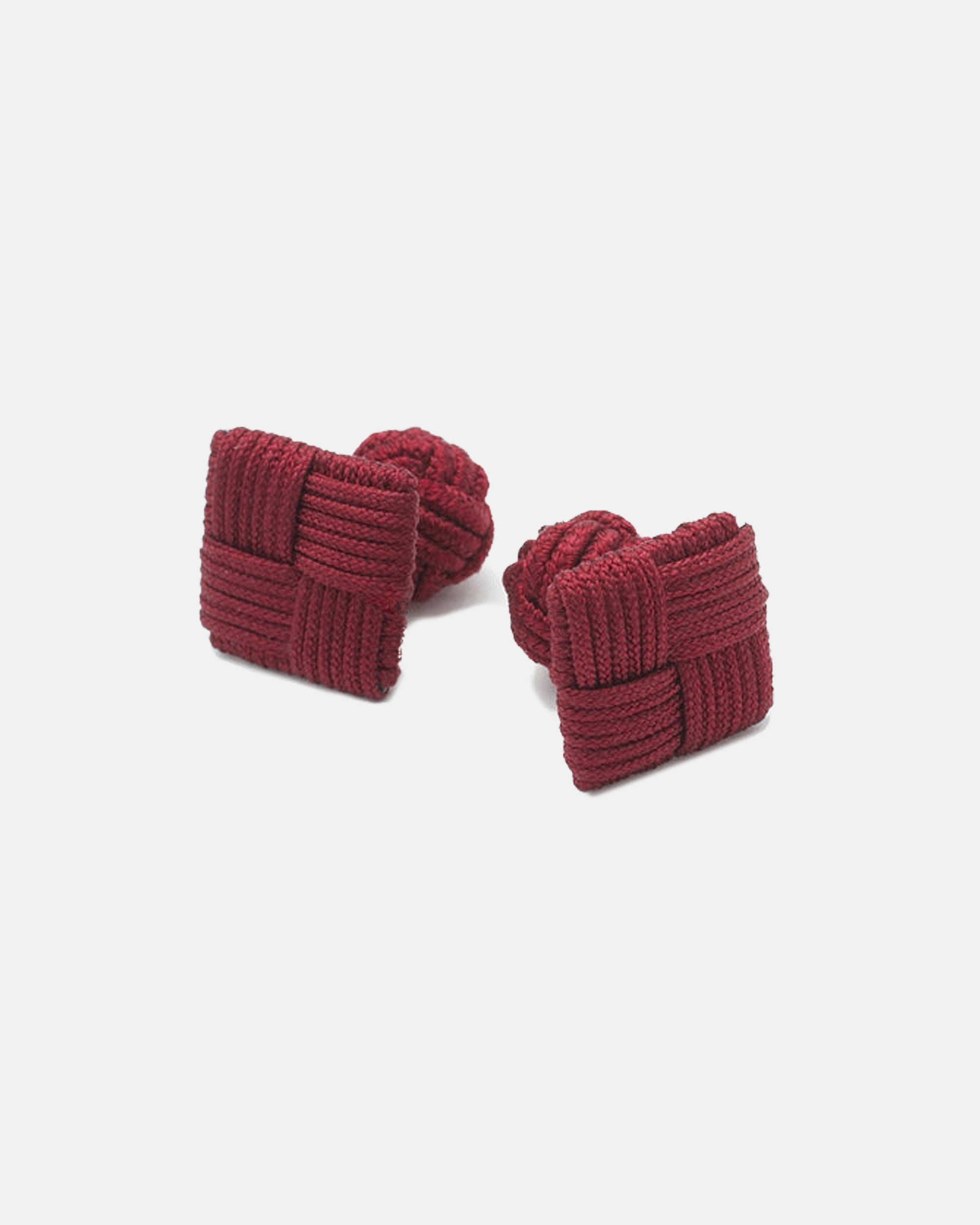 Burgundy Combo Knot Cufflinks