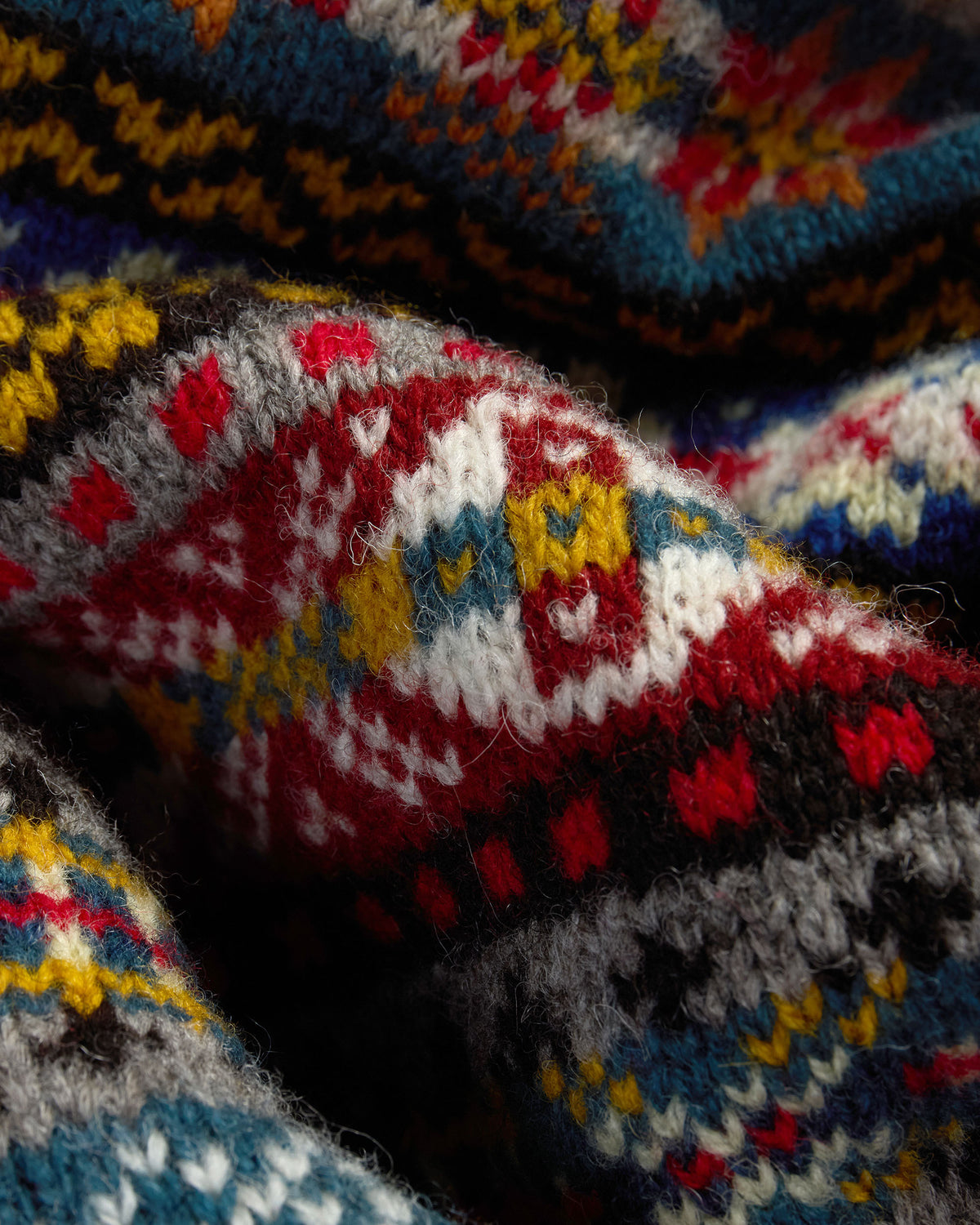 Made-in-Scotland Grey Fair Isle Sweater Vest