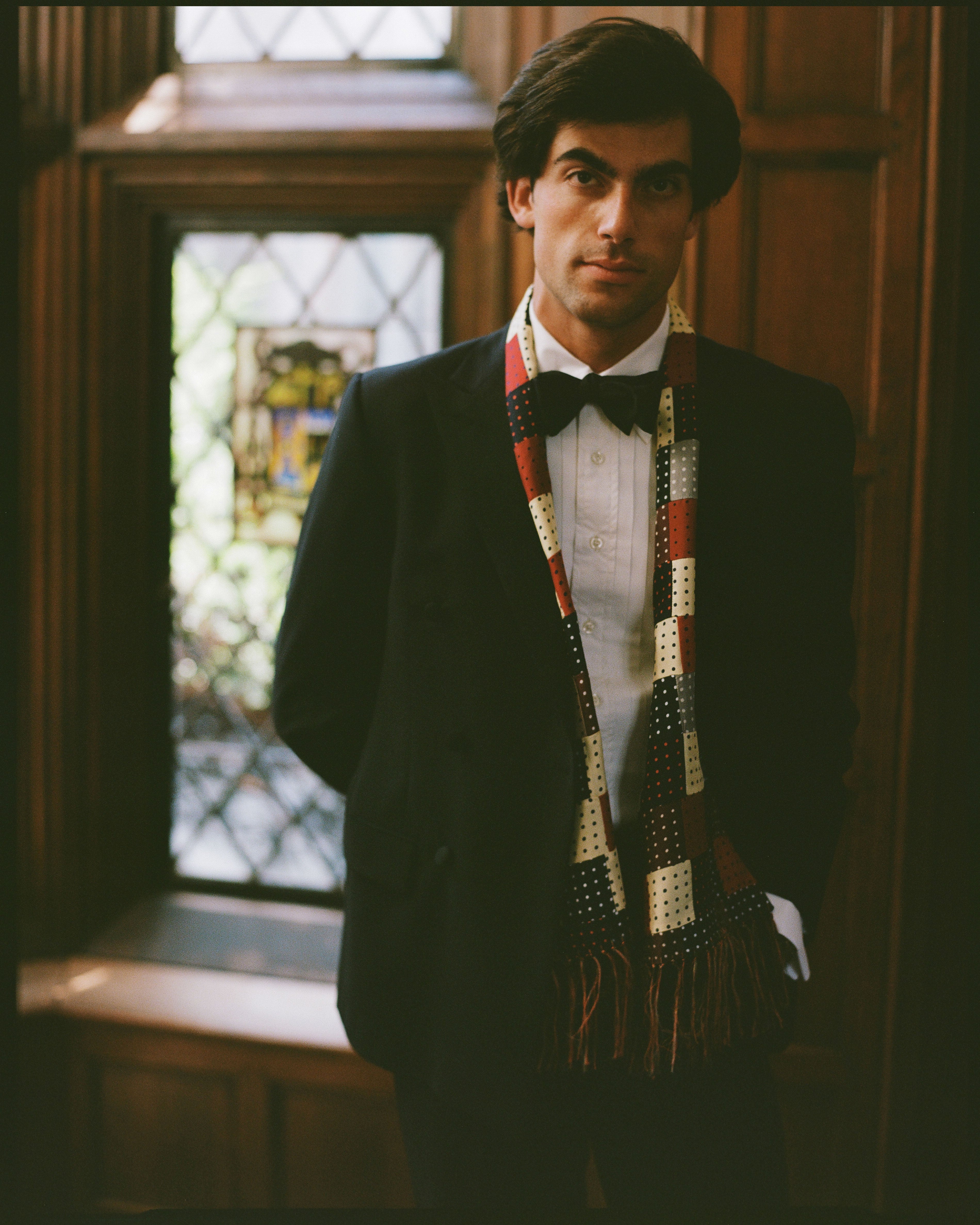 Made-in-USA Grosgrain Double Breasted Tuxedo