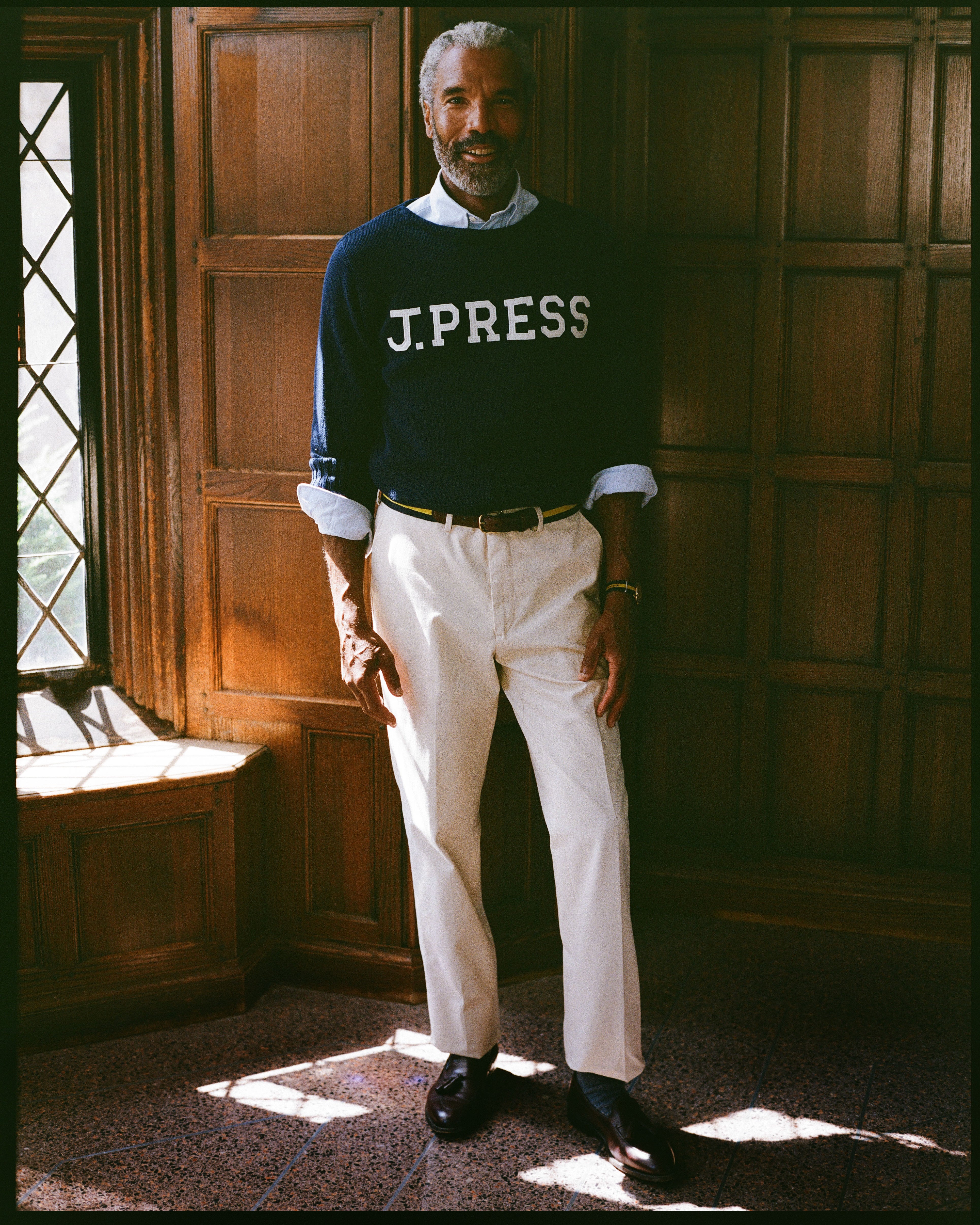 J. Press "Take Ivy" Varsity Boatneck Cotton Sweater