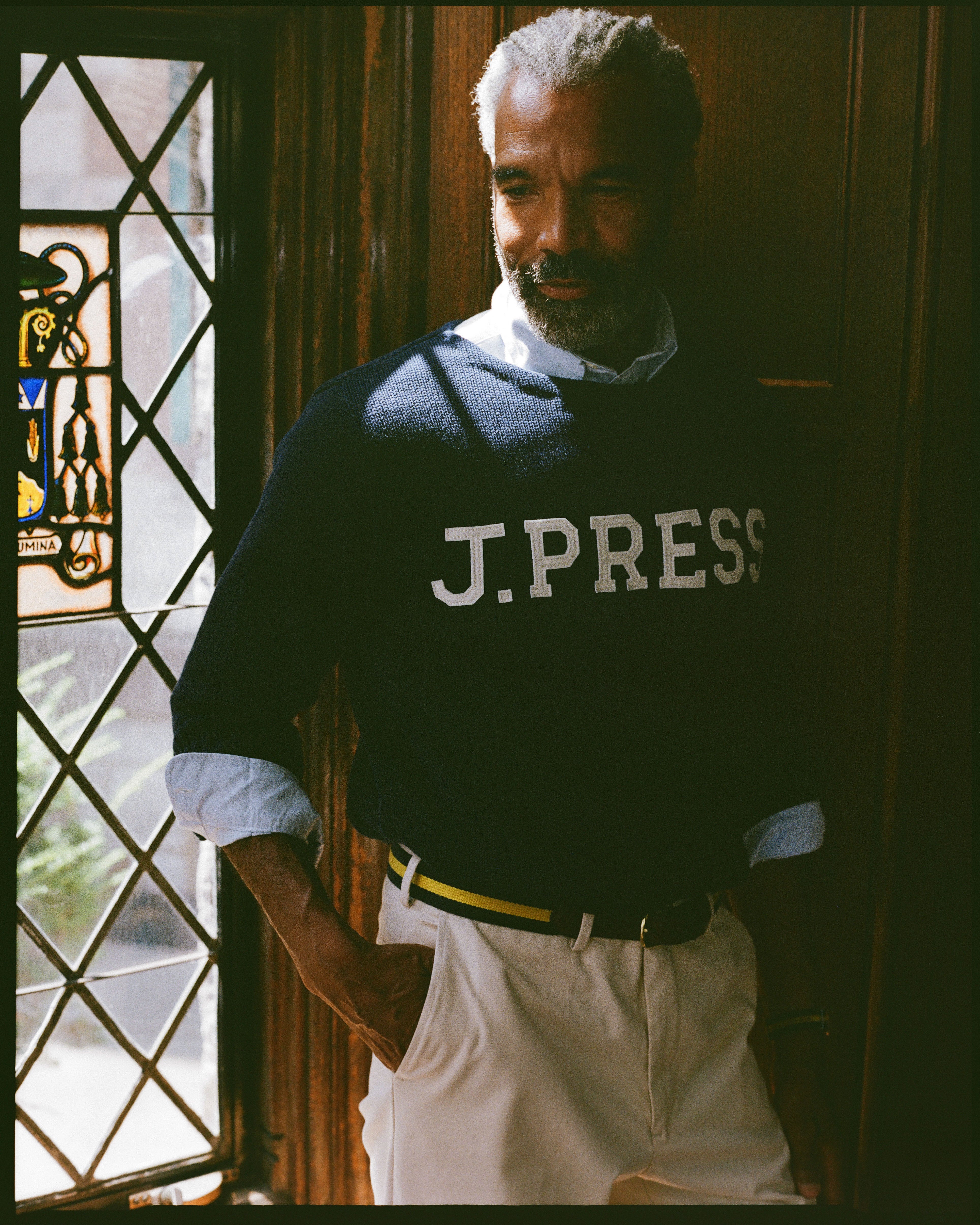 J. Press "Take Ivy" Varsity Boatneck Cotton Sweater