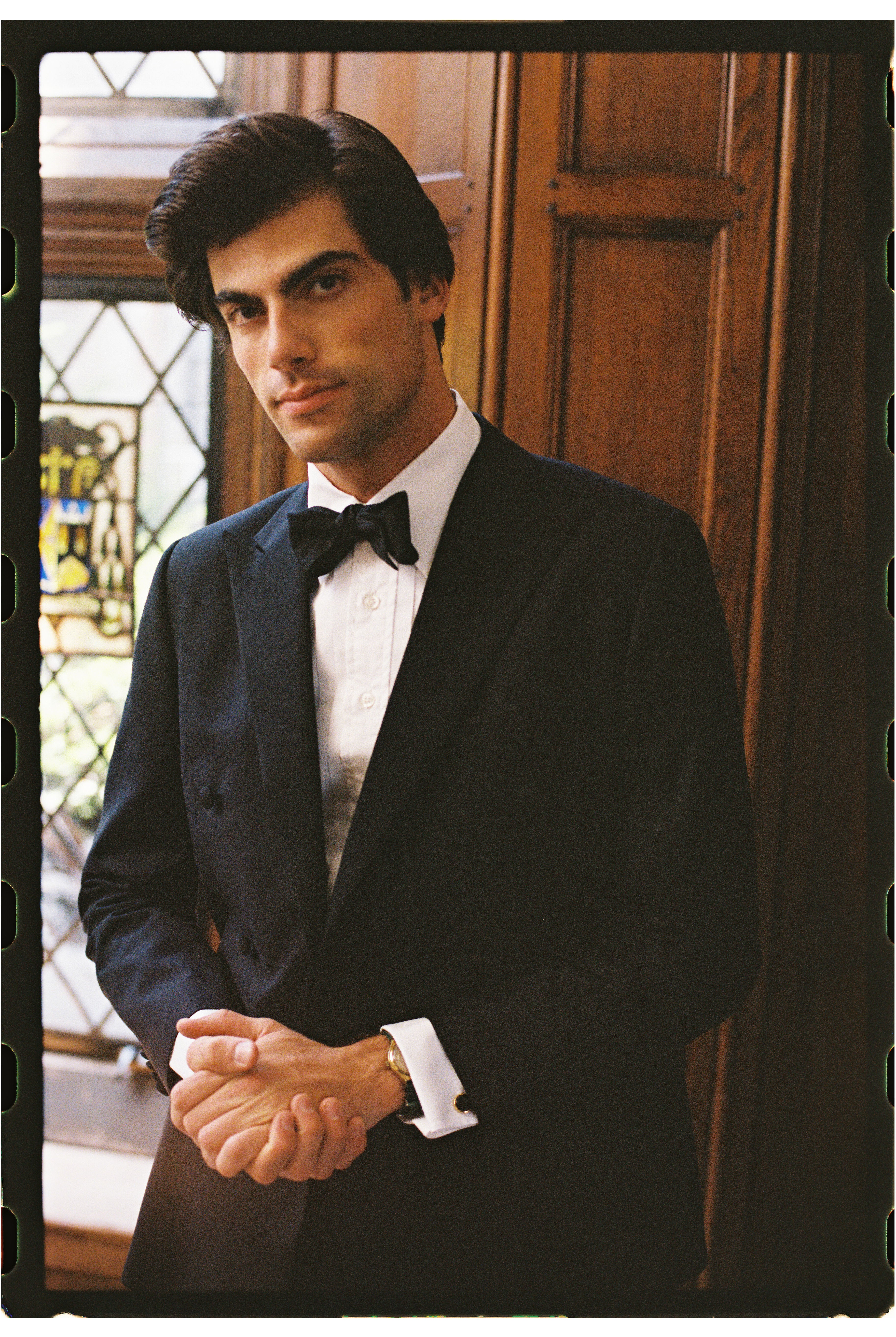 Made-in-USA Grosgrain Double Breasted Tuxedo