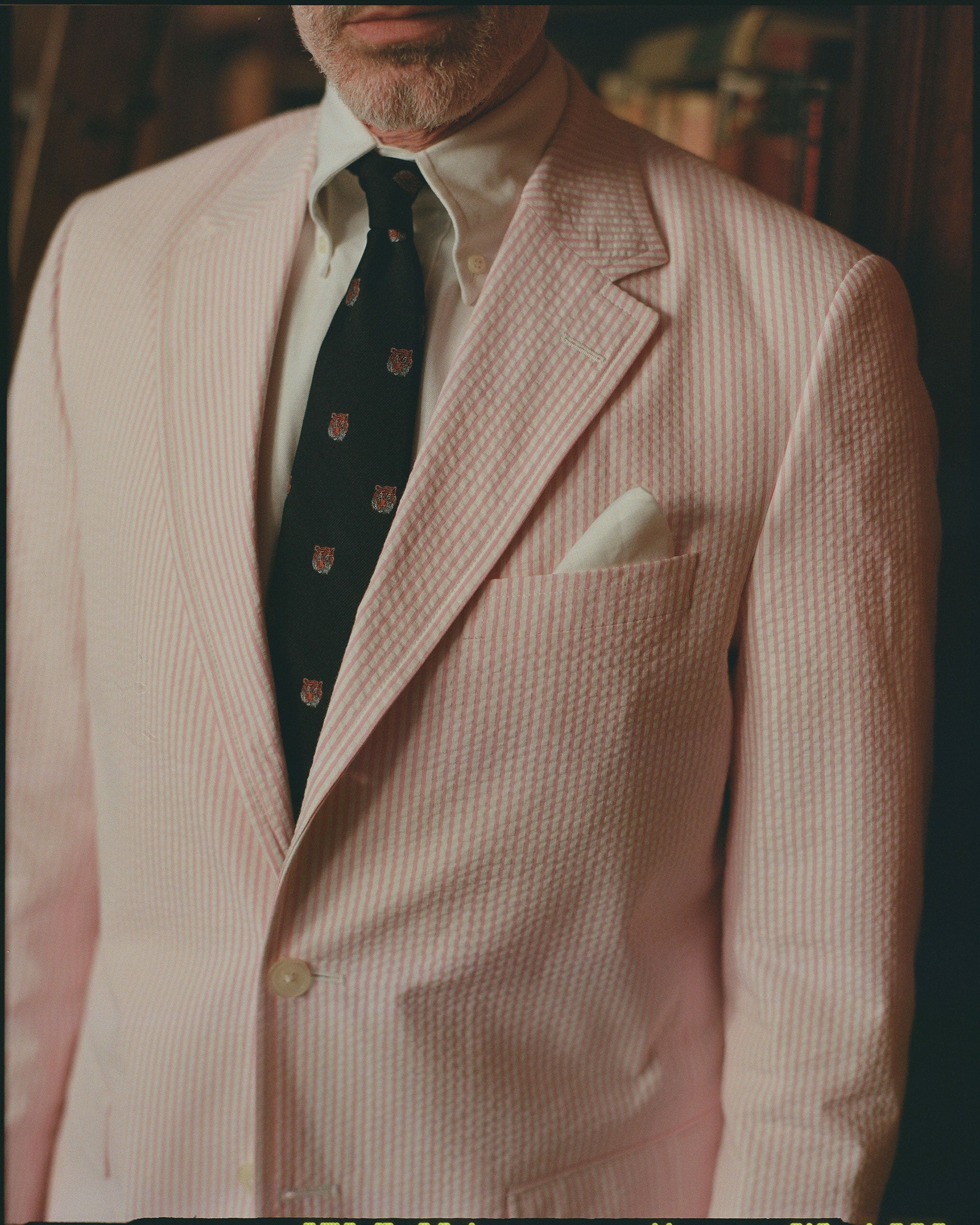 Made-in-Canada Pink Stripe Seersucker Sport Coat - Custom Make