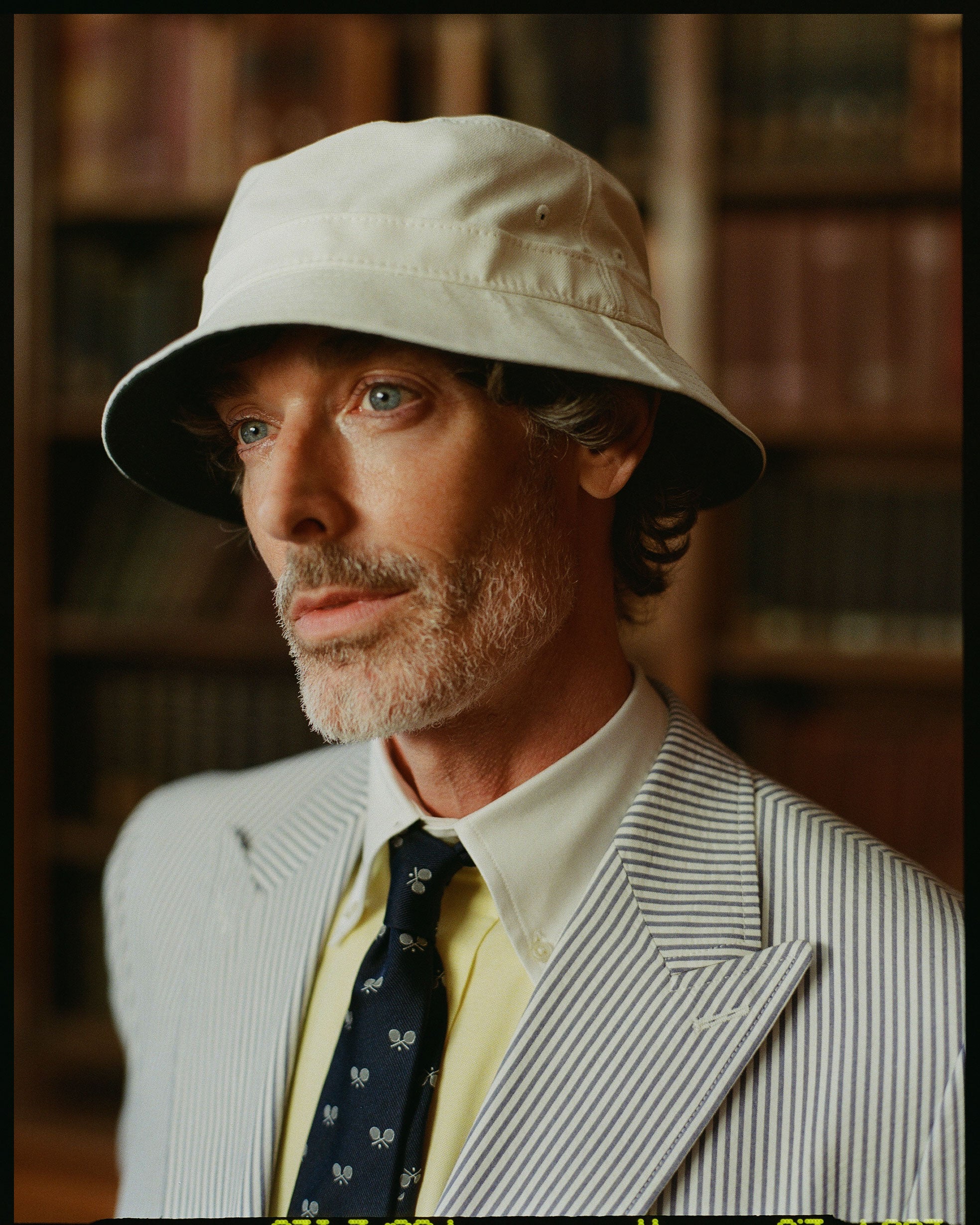 Made-in-USA White Cotton Bucket Hat