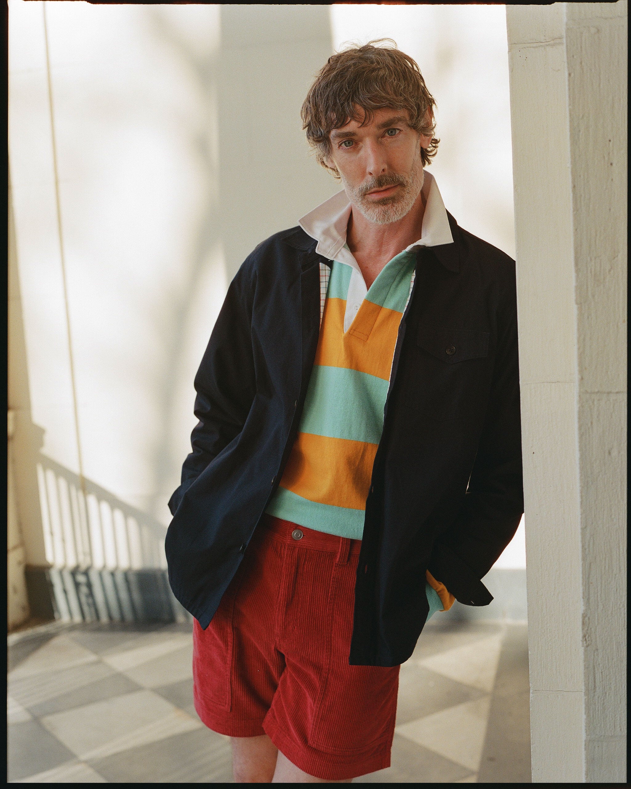 Made-in-USA Aqua Guard Stripe Cotton Rugby