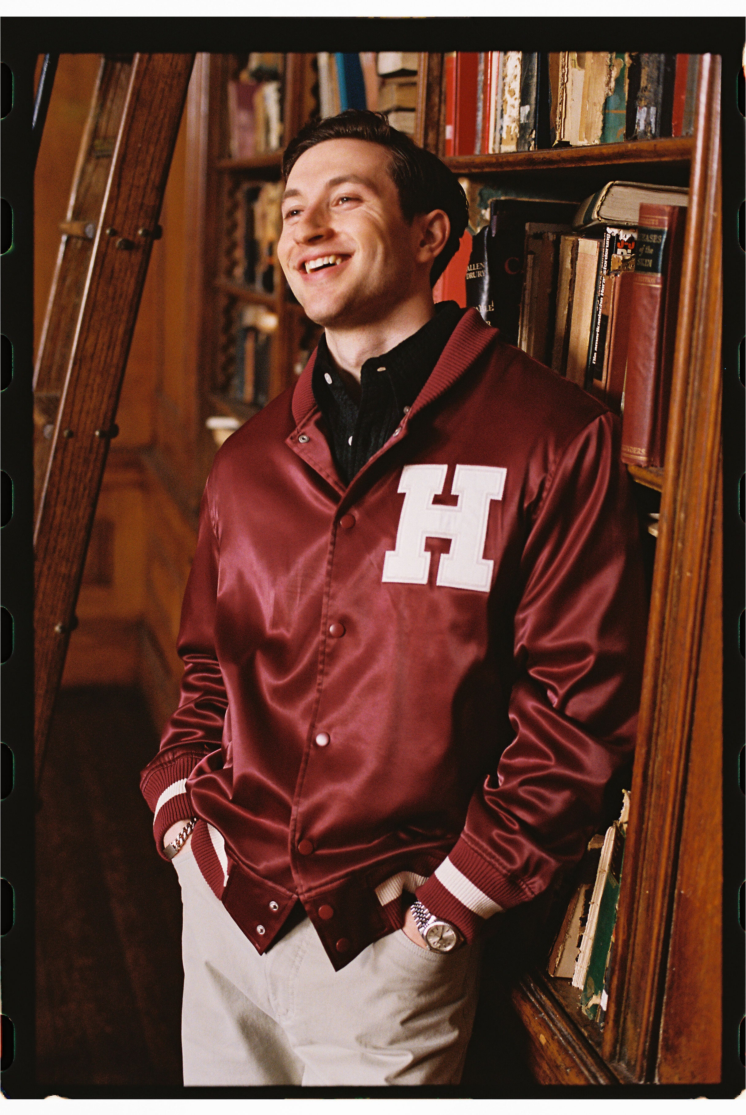 Harvard Satin Coach's Jacket