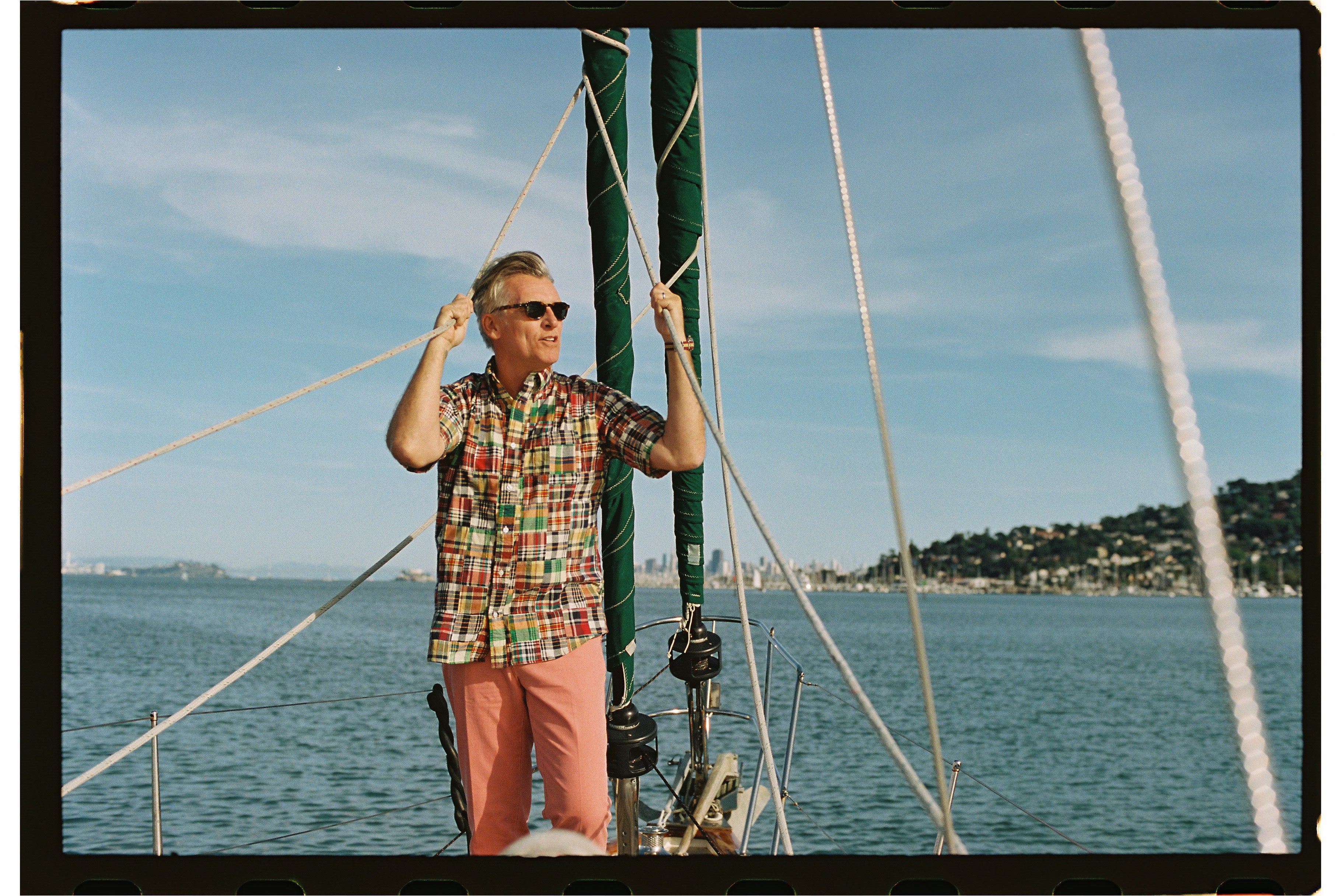 Patchwork Madras Button Down Short Sleeve Shirt - Classic Fit