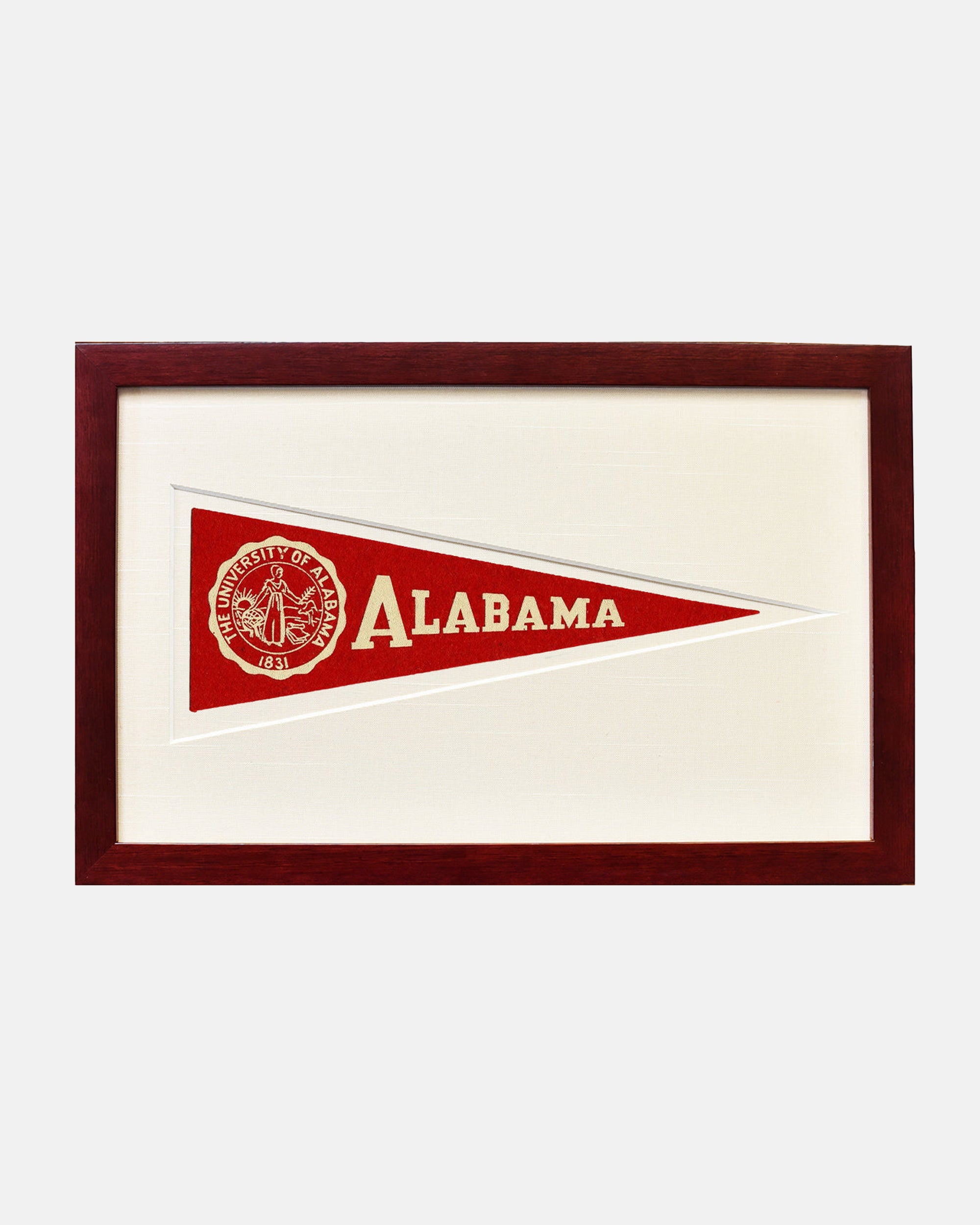 University of Alabama Framed Vintage Pennant