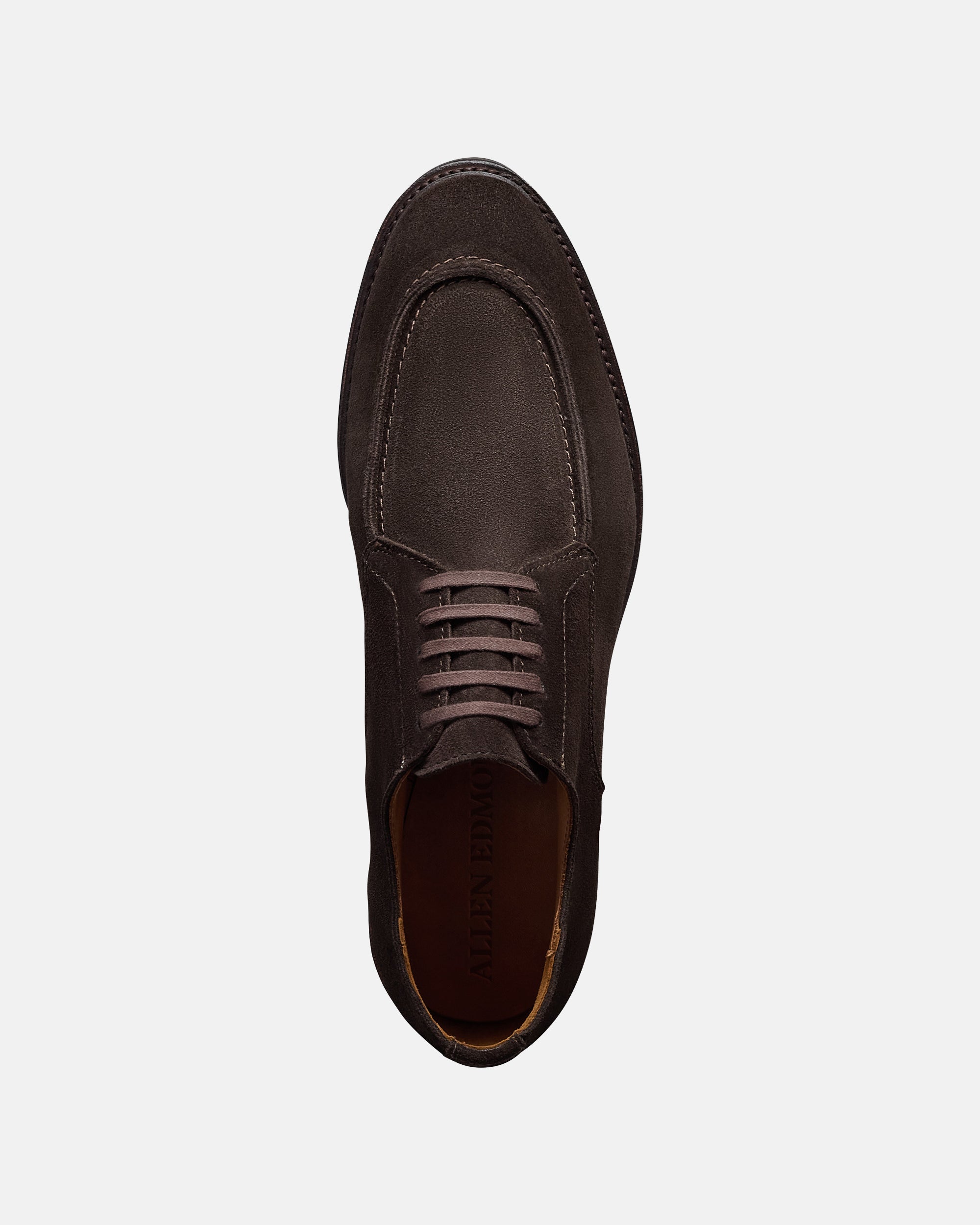 Allen Edmonds Rivington Apron-toe Derby Dress Shoe Bitter Chocolate Suede