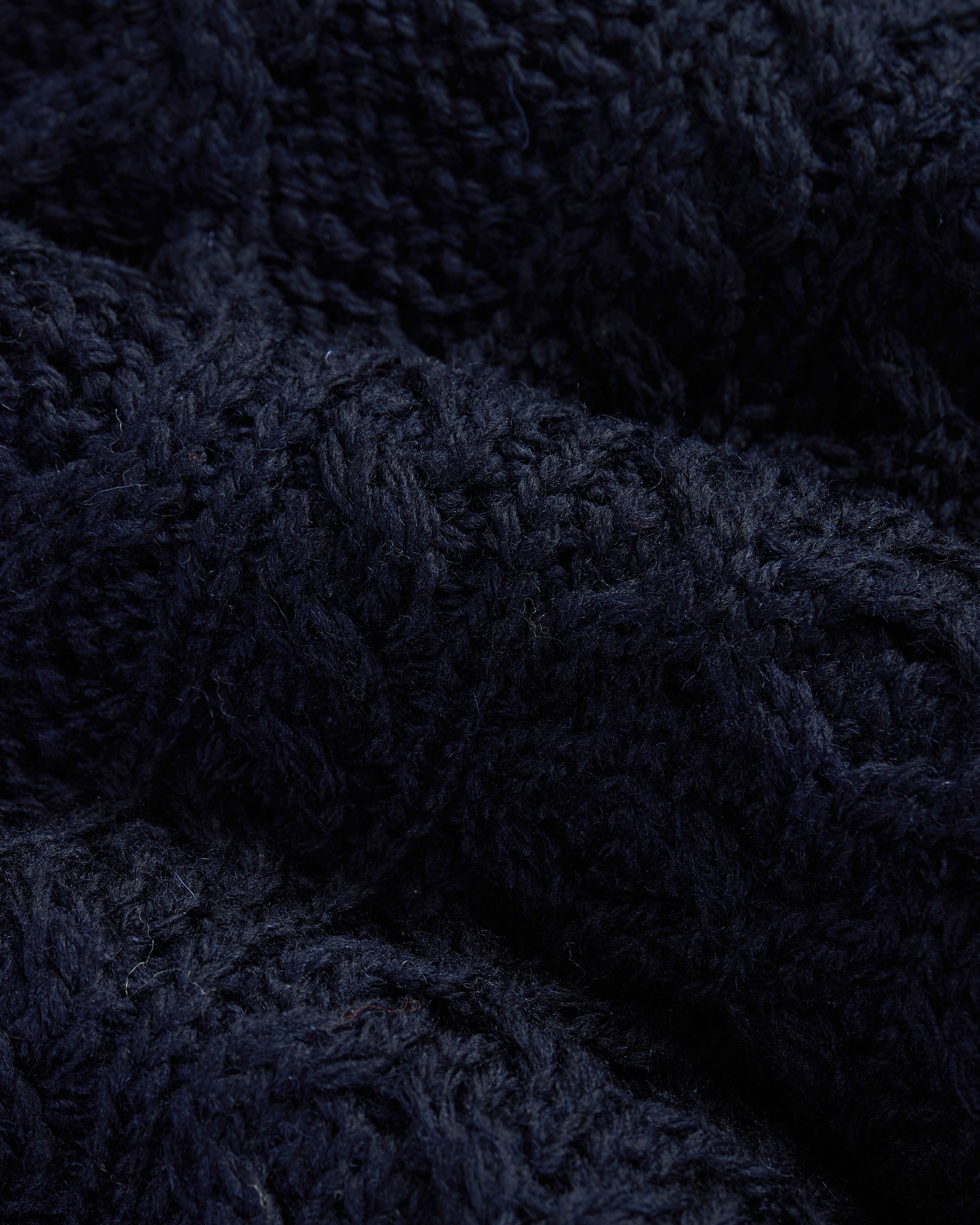 Made-in-Ireland Navy Aran Fisherman's Sweater