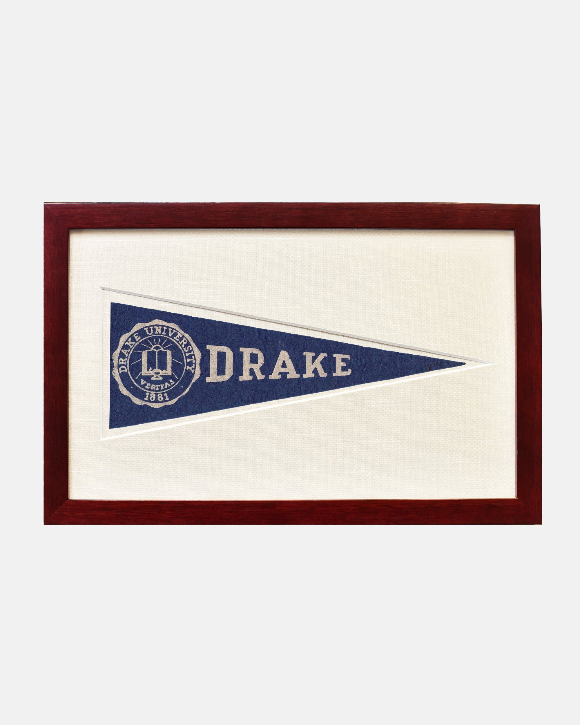 Drake University Framed Vintage Pennant