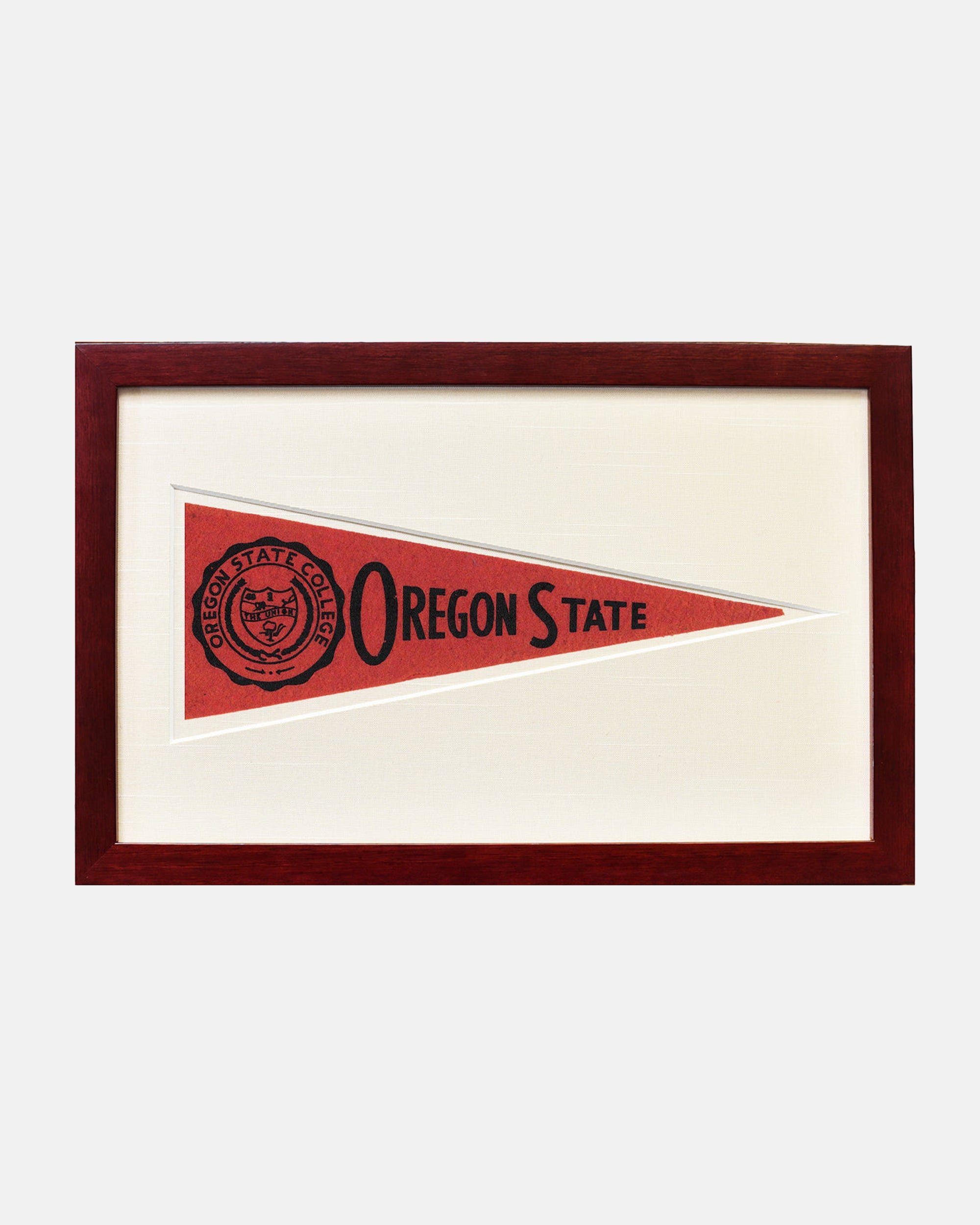 Oregon State Framed Vintage Pennant