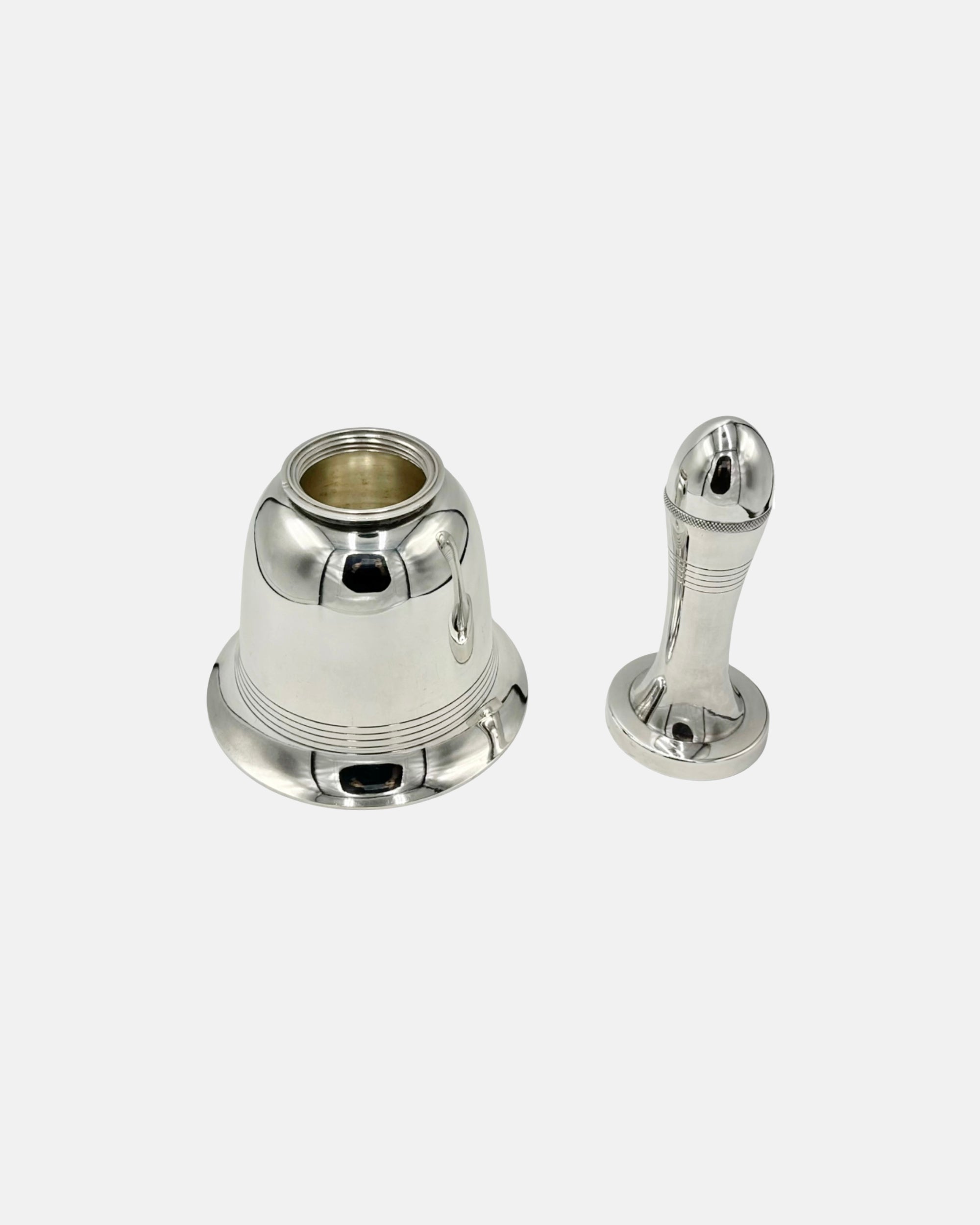 Art Deco Hukin & Heath Silverplated Bell Cocktail Shaker c. 1930