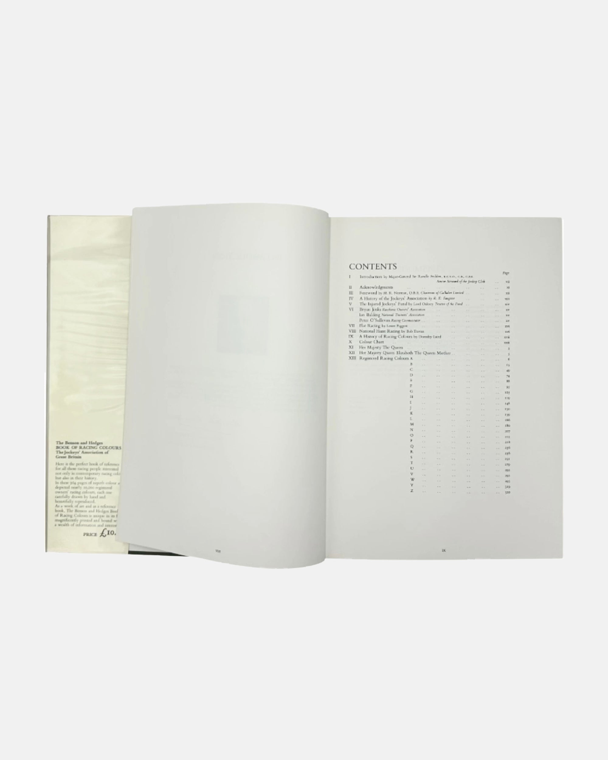 The Benson and Hedges Book of Racing Colours First Edition 1973