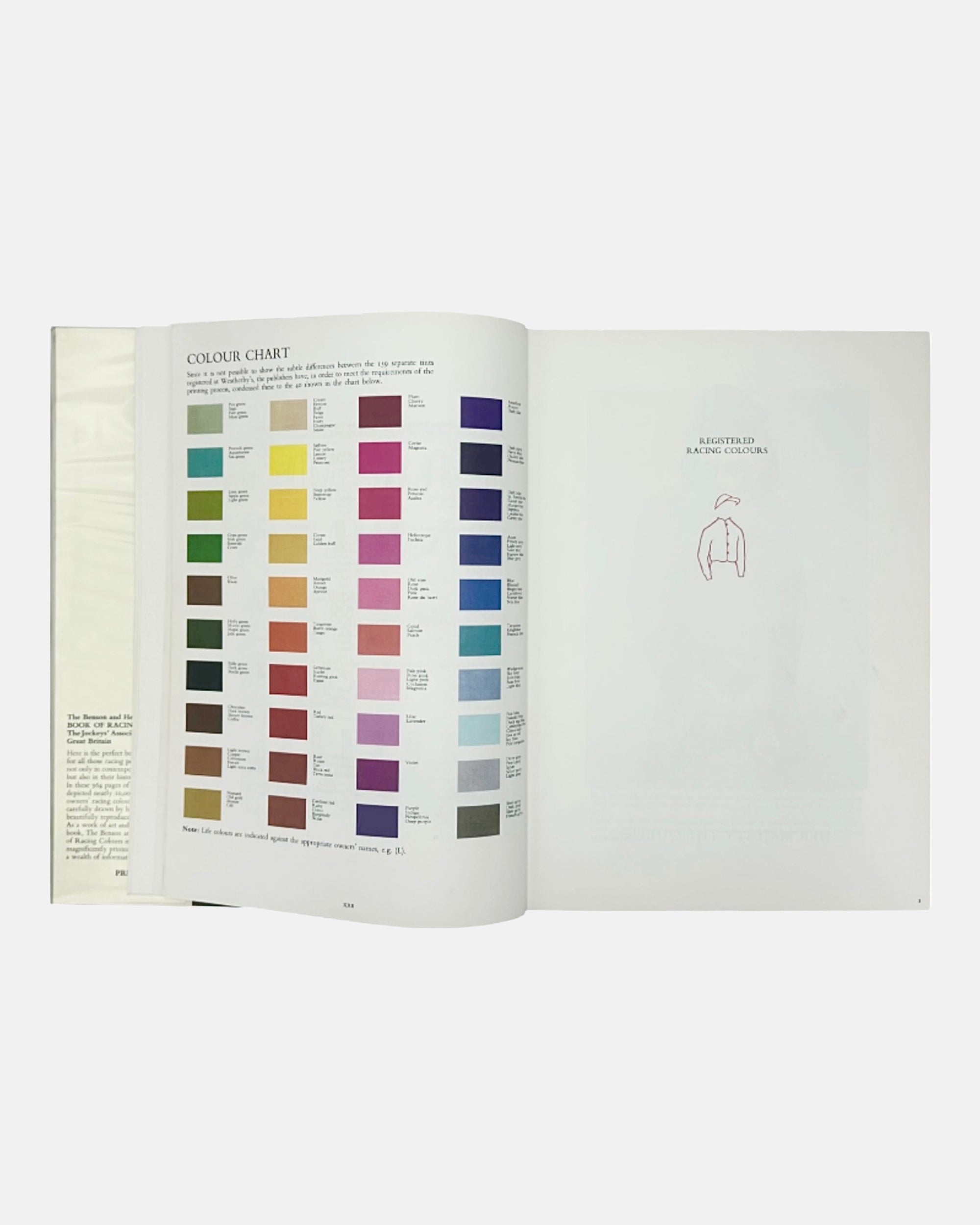 The Benson and Hedges Book of Racing Colours First Edition 1973