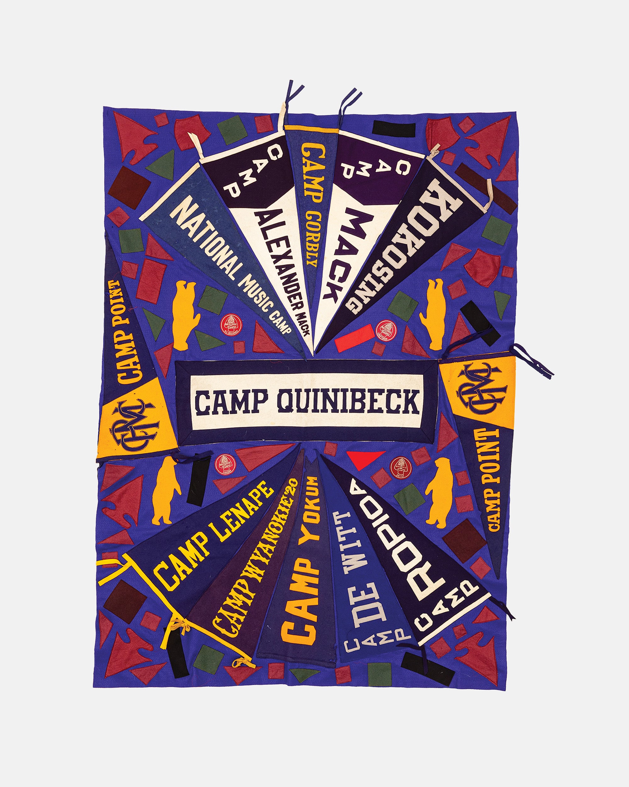 Vintage Pennant Quilt - Stay Away Camps #2