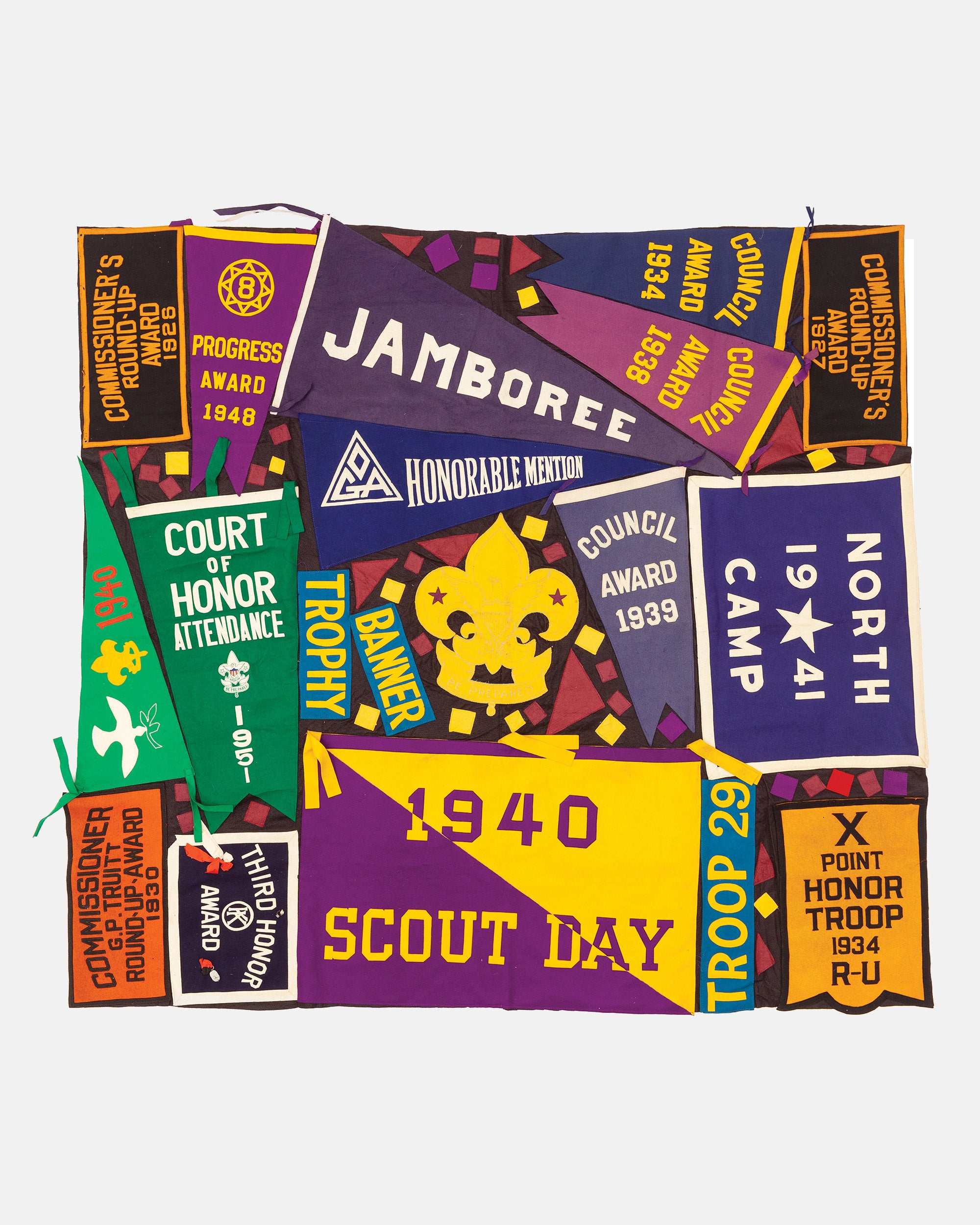 Vintage Pennant Quilt - Stay Away Camps #8