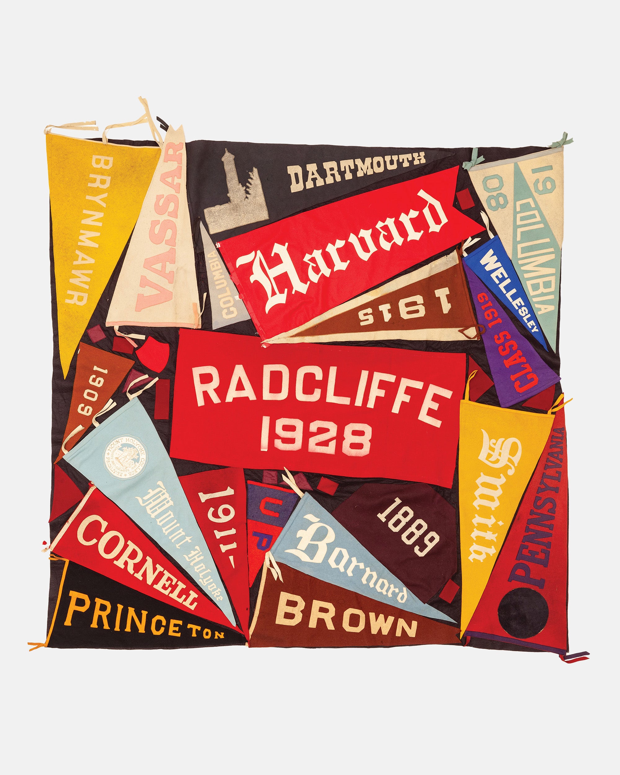 Vintage Pennant Quilt - Colleges #2