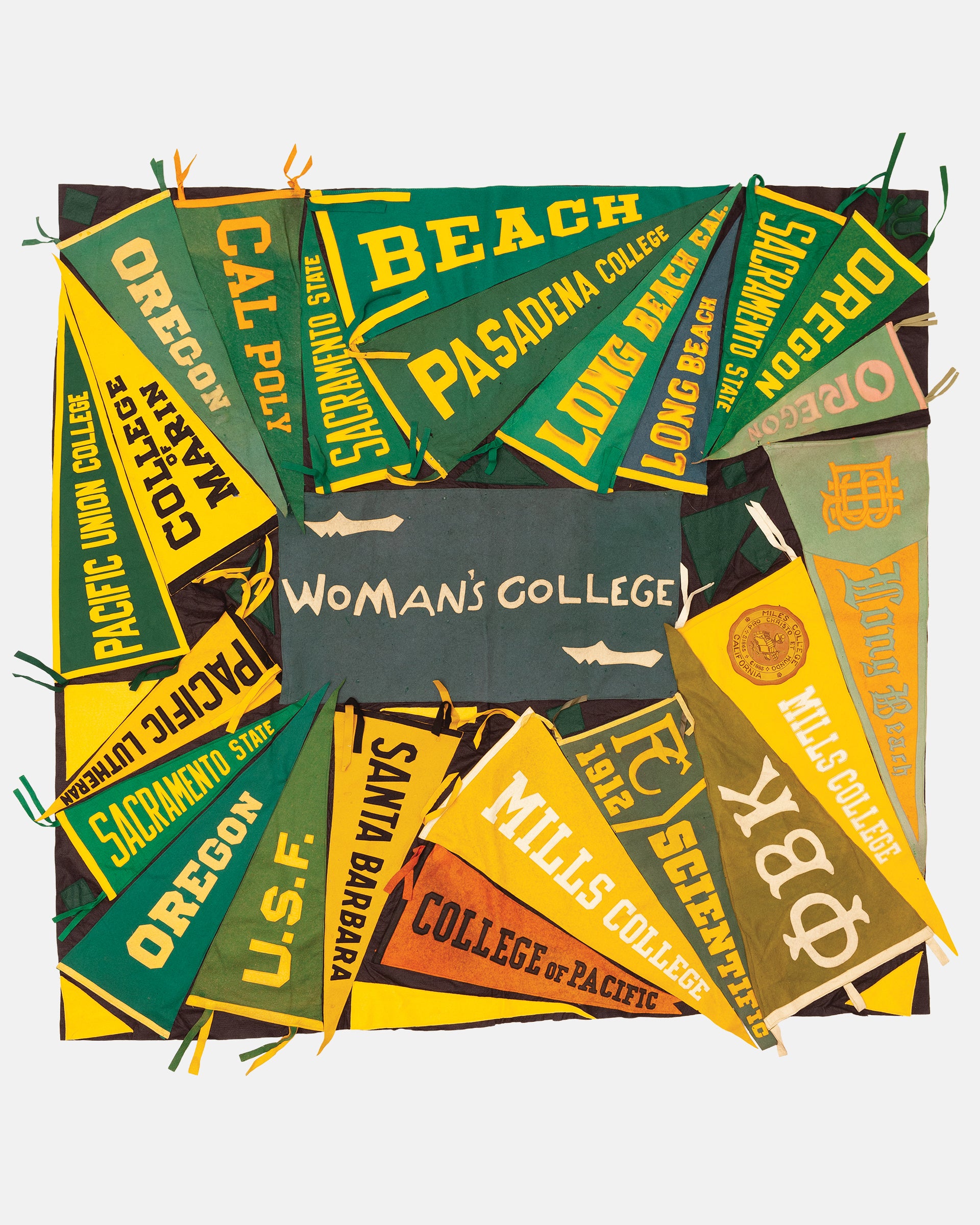 Vintage Pennant Quilt - Colleges #34