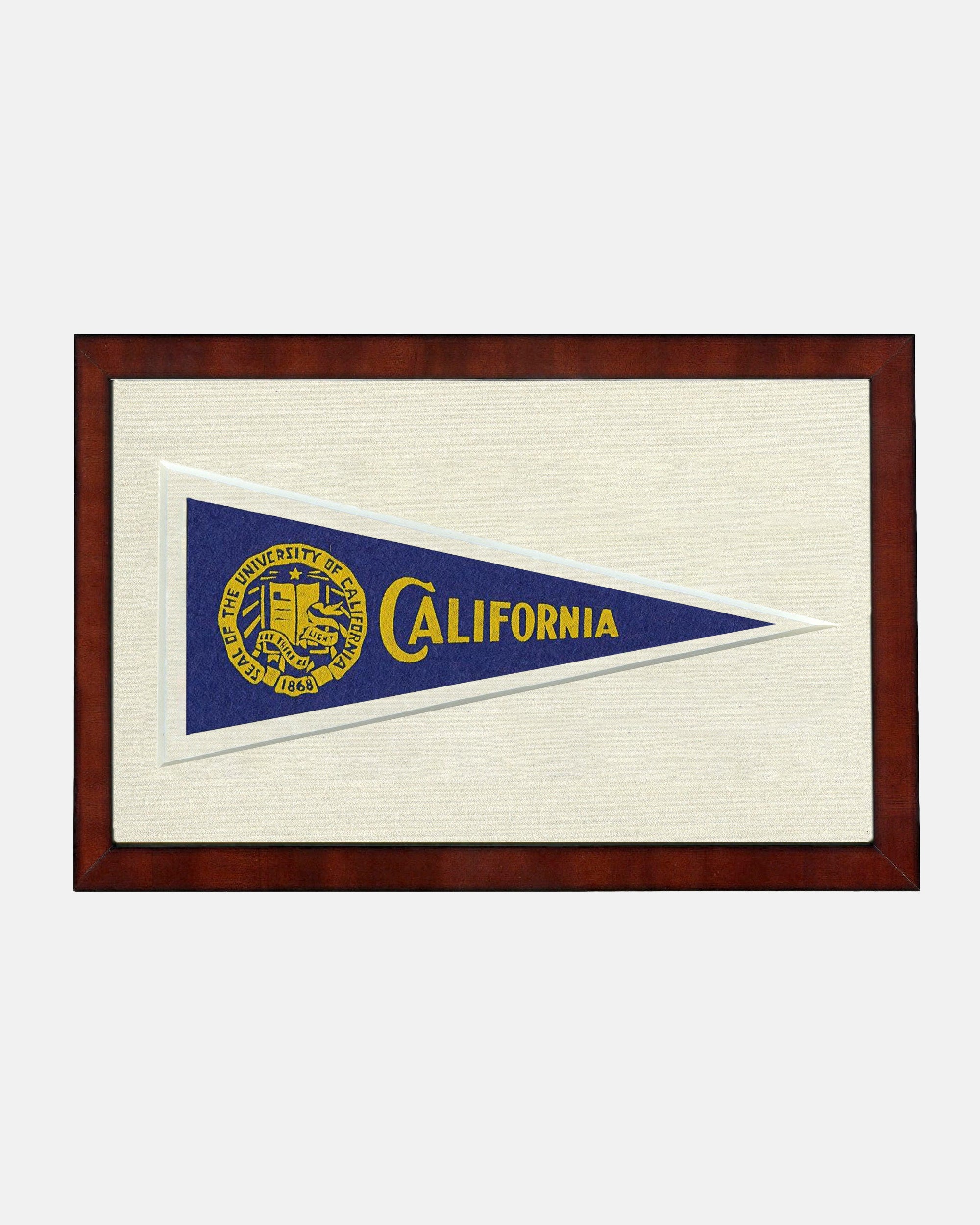 California Framed Vintage Pennant