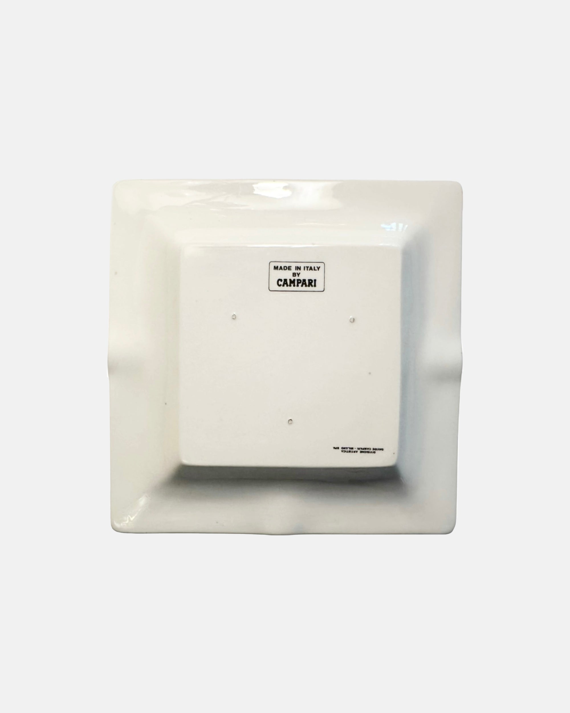 Vintage Campari Italy Gentleman Ceramic Ashtray