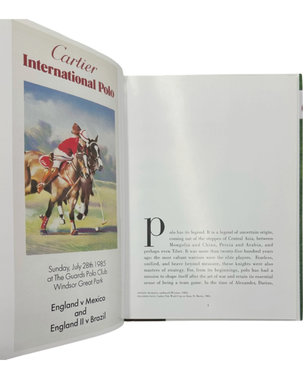 The Cartier The Polo Games by Aline Coquelle 2006 Book