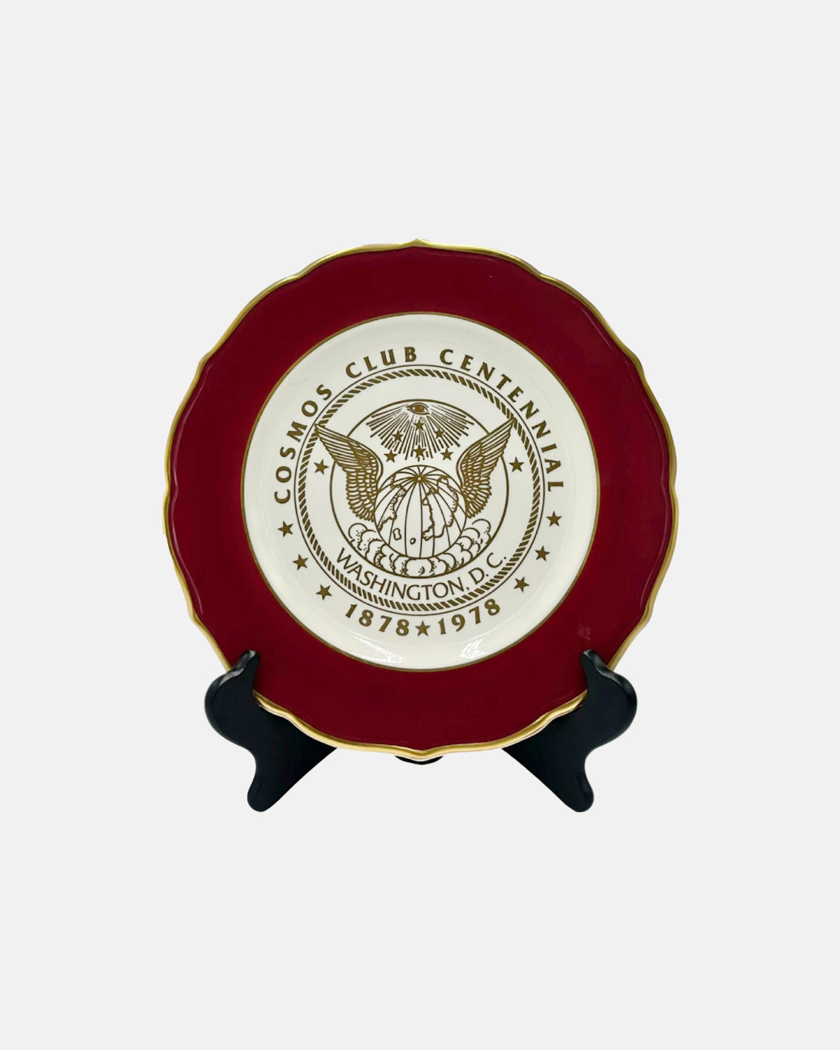 Vintage Cosmos Club Washington, D.C. Centennial Plate 1878–1978