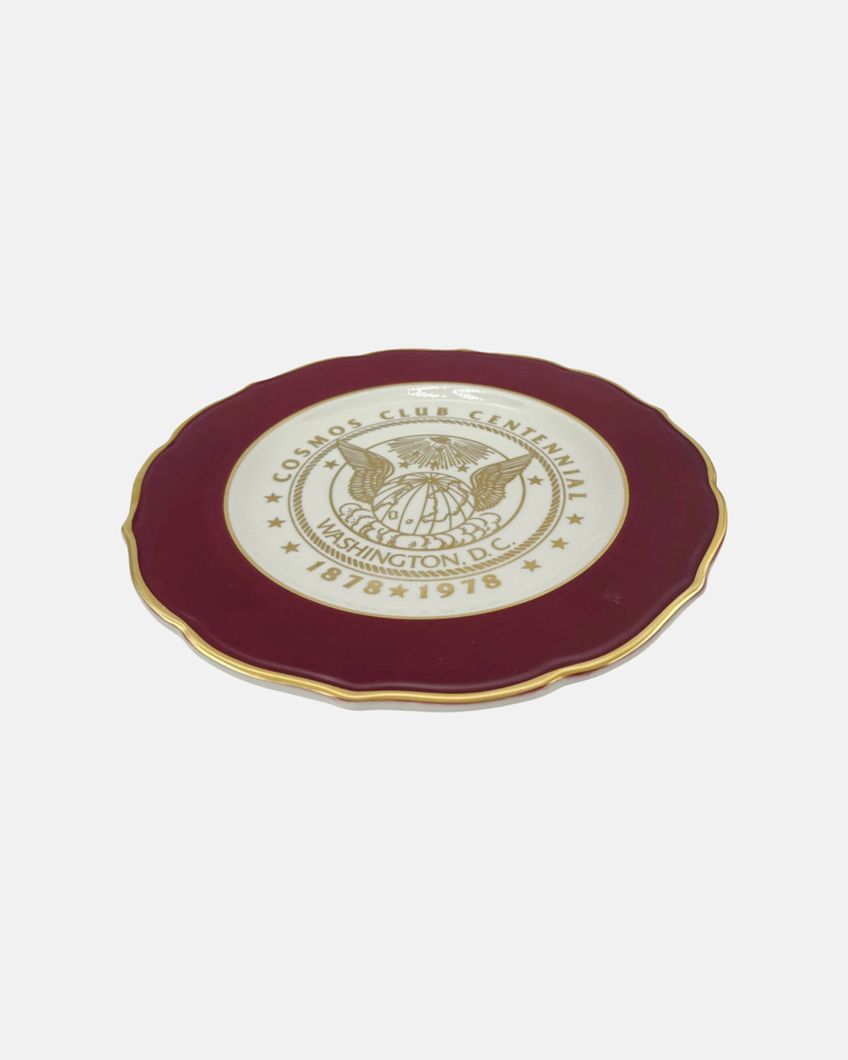Vintage Cosmos Club Washington, D.C. Centennial Plate 1878–1978