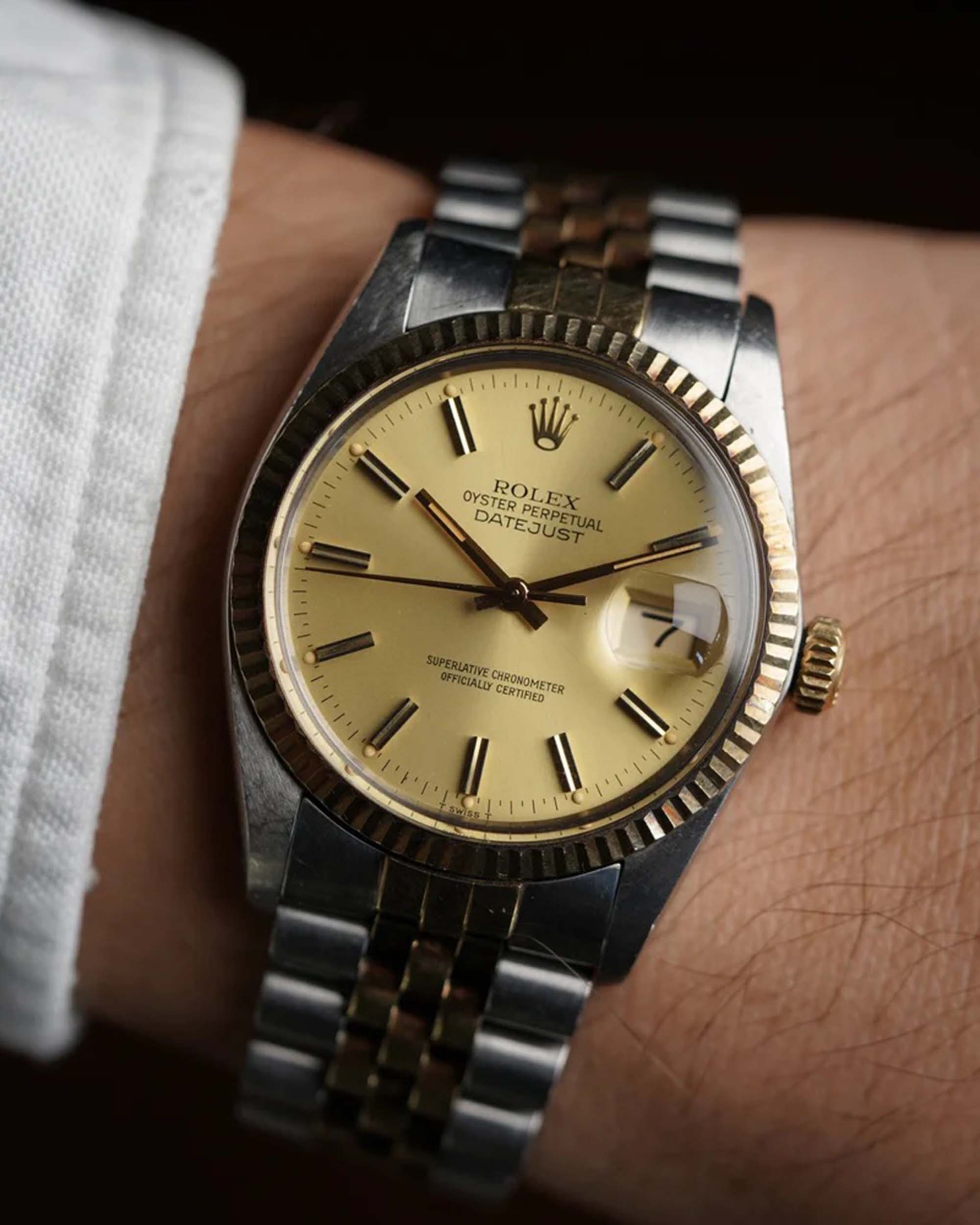 Rolex 14K Two-Tone Datejust 16013 Unpolished