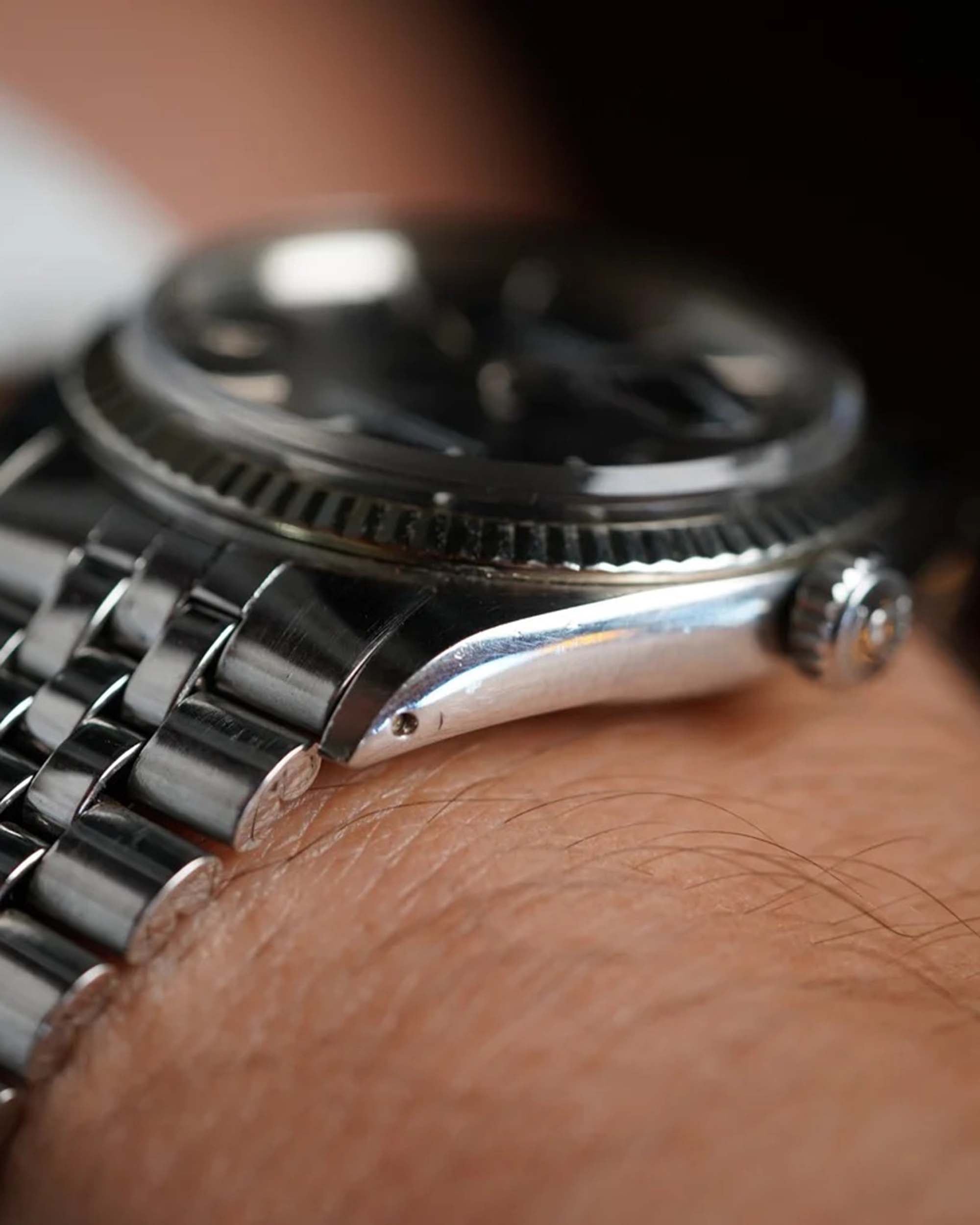 Rolex Grey Dial Datejust Reference 1601 Unpolished