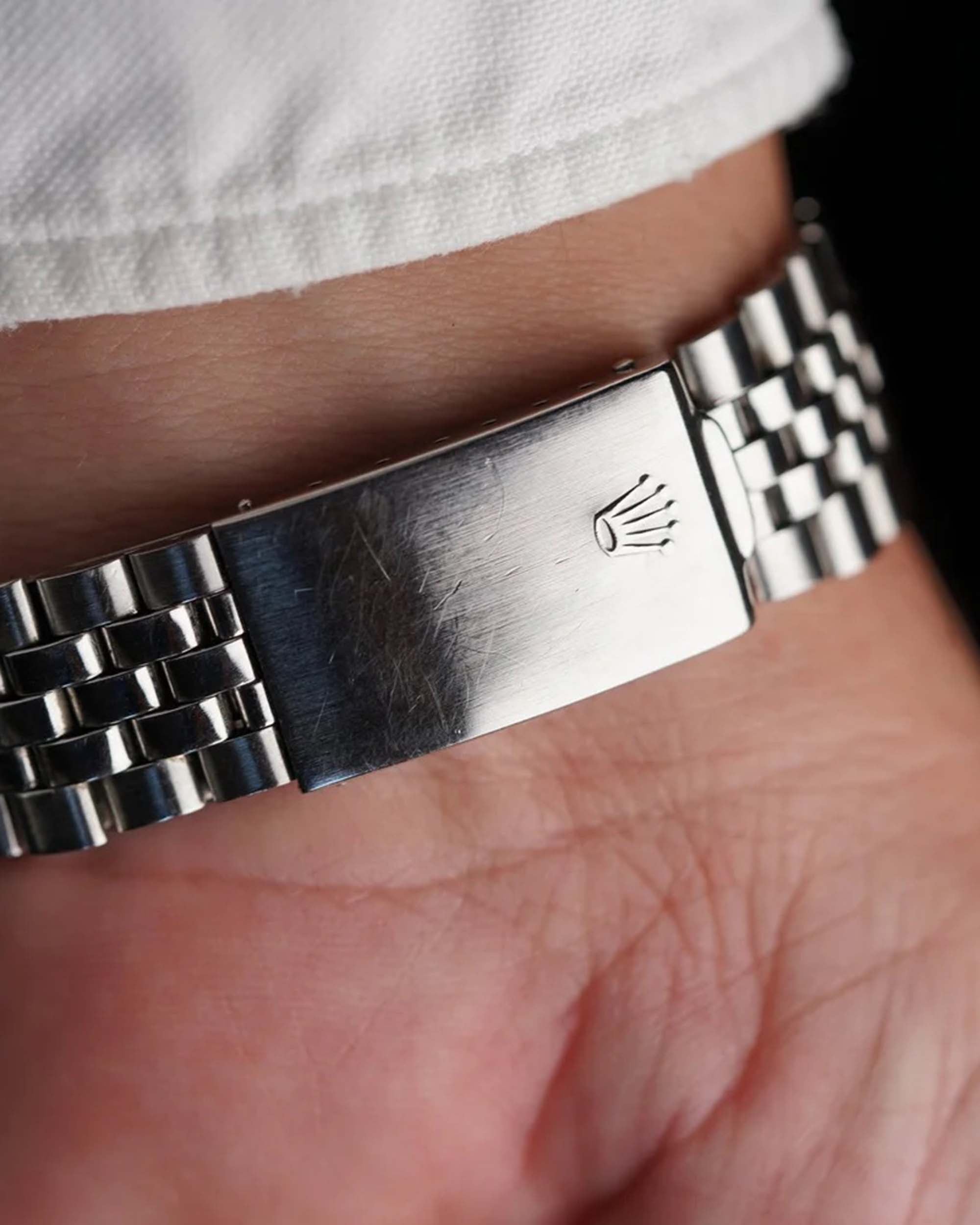 Rolex Grey Dial Datejust Reference 1601 Unpolished