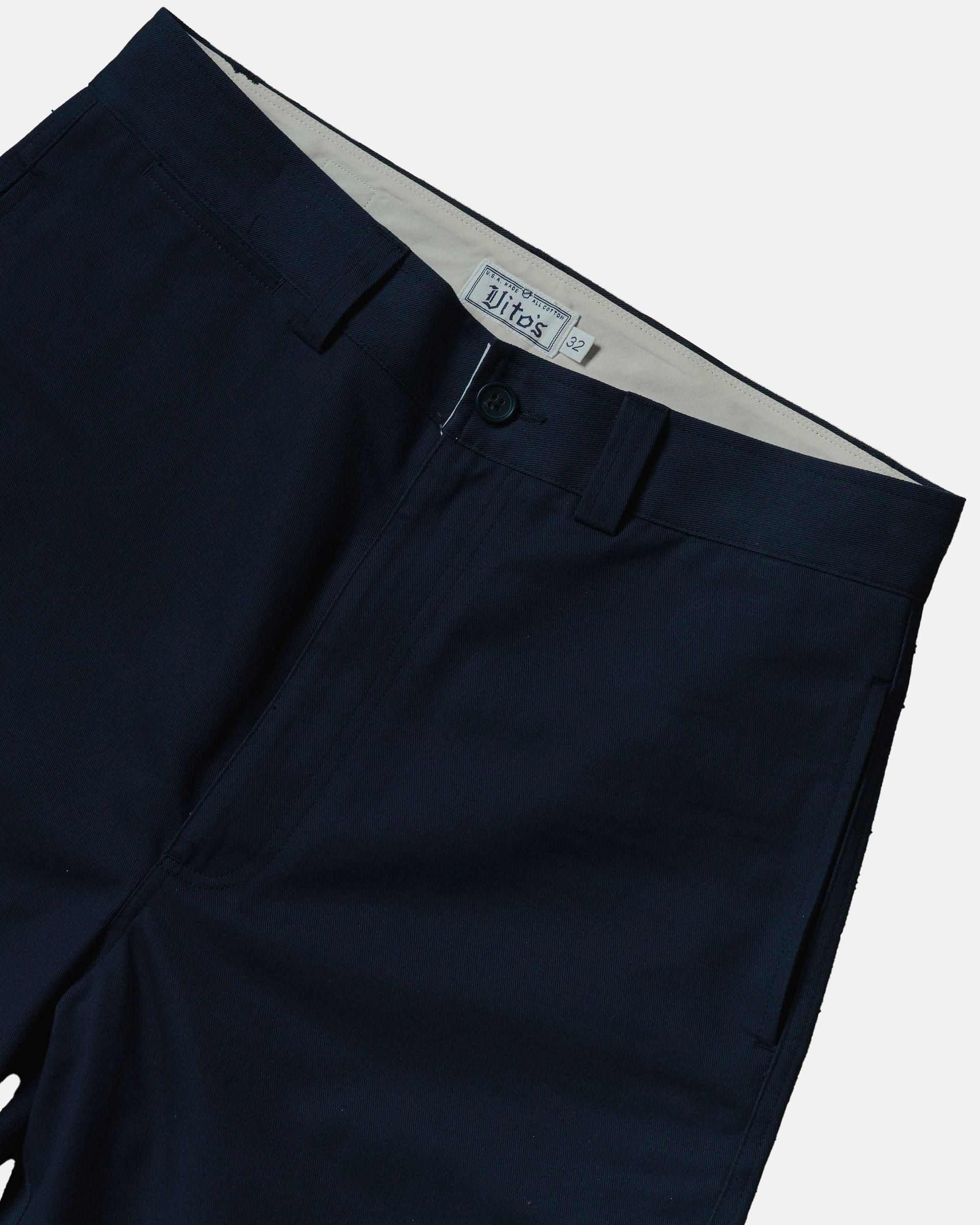 Vito's Navy High n' Wide Pant