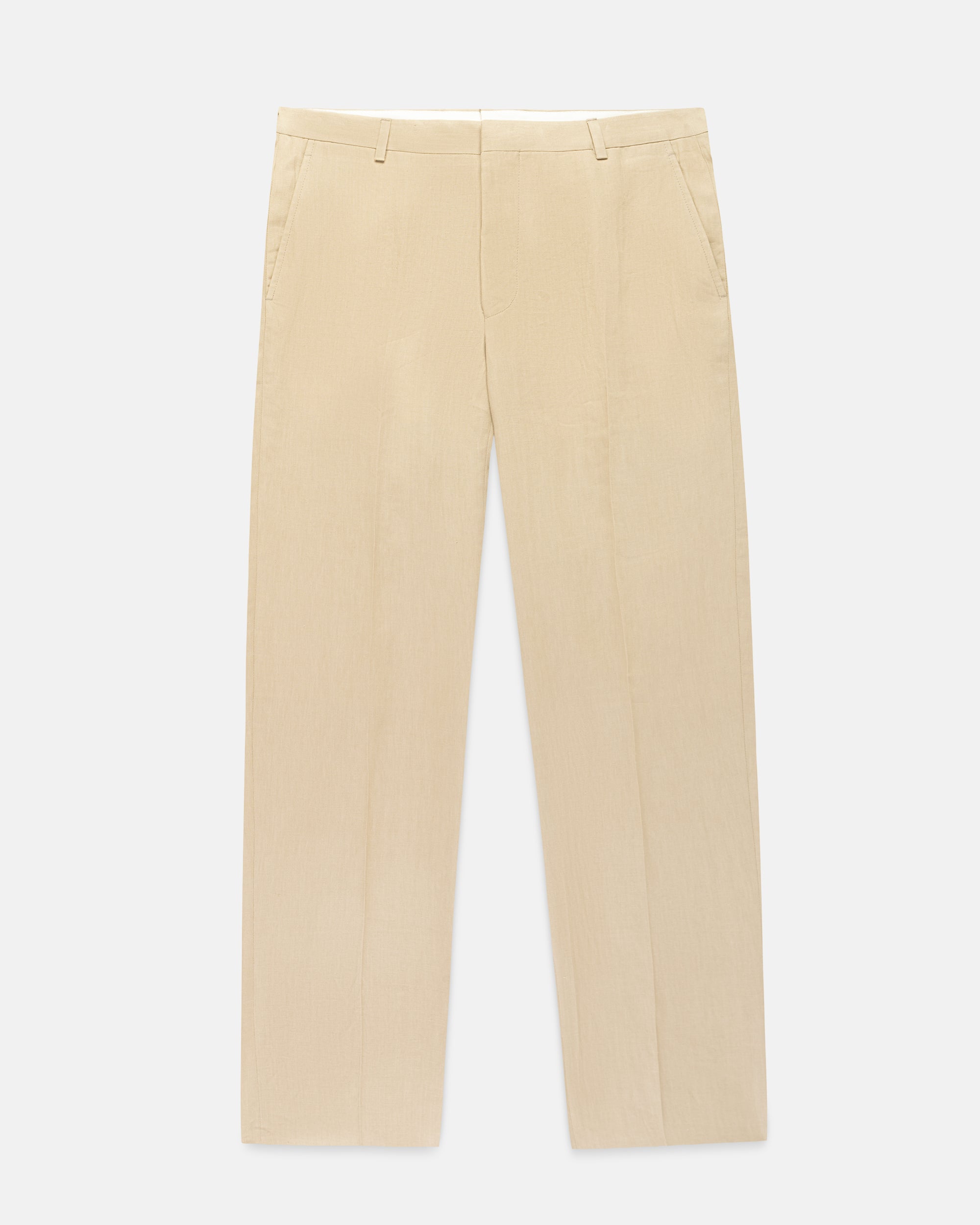 Made-in-USA Tan Linen Trouser