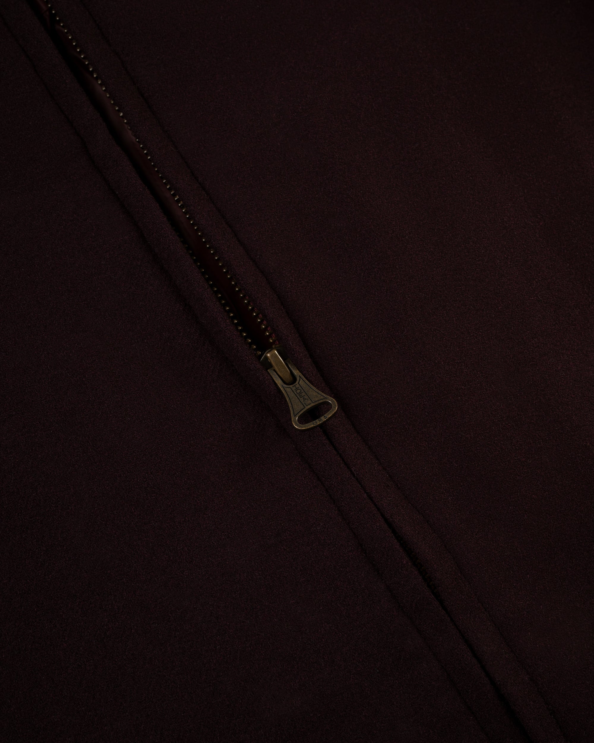 Burgundy Melton Wool Zermatt Jacket
