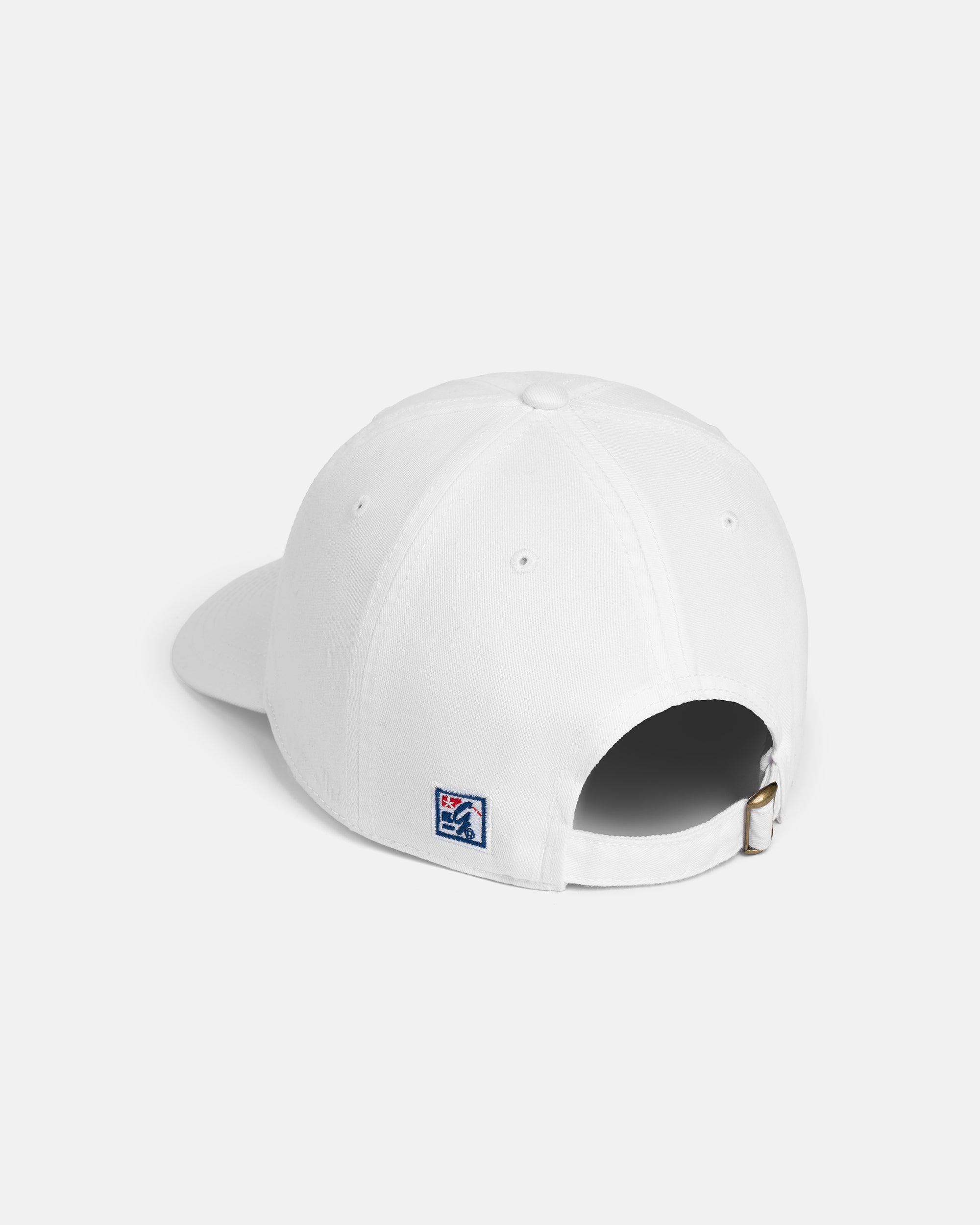 J. PRESS White Three-Bar Dad Hat