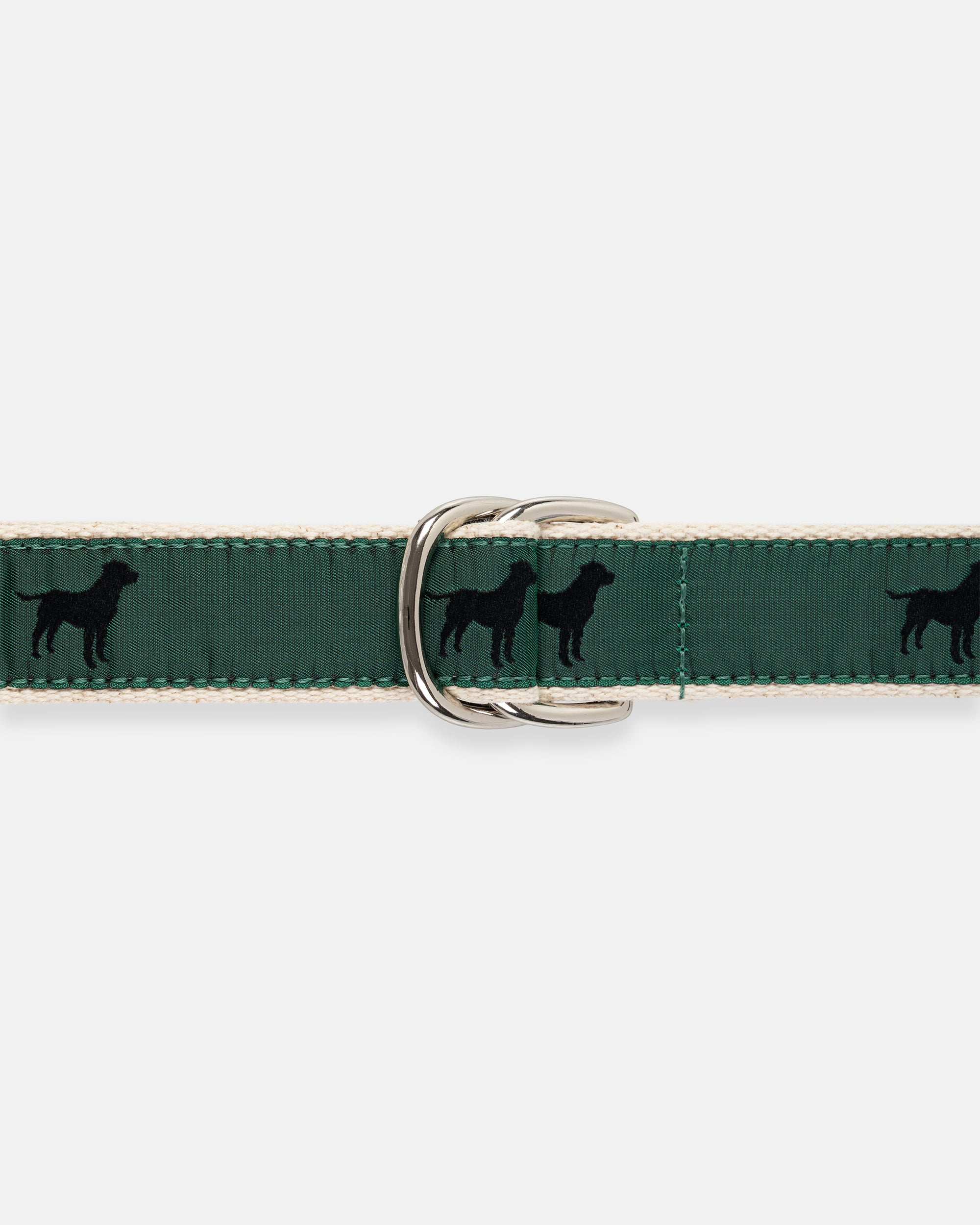 Made-in-USA Black Labs Motif D Ring Belt