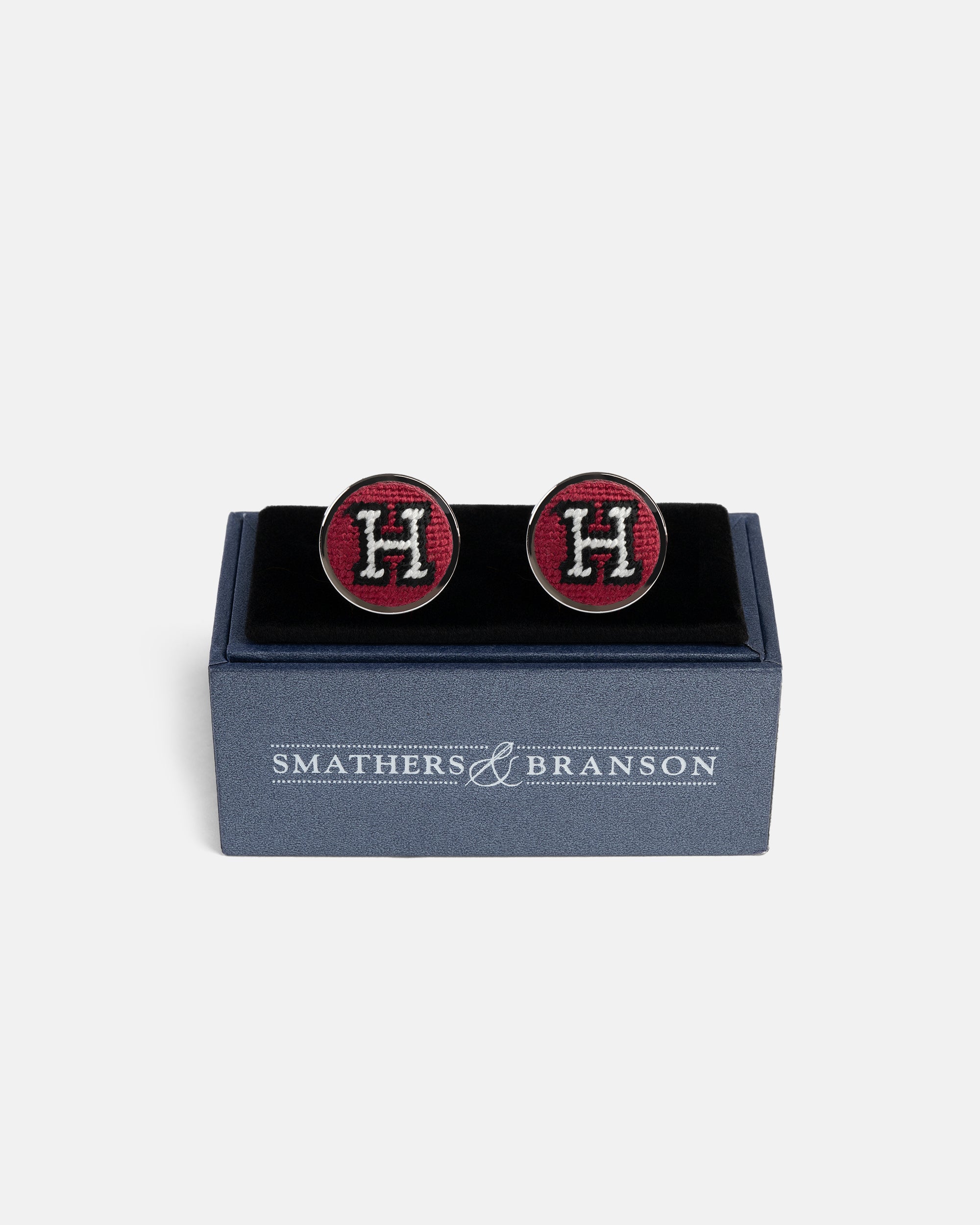 Harvard University Needlepoint Cufflinks