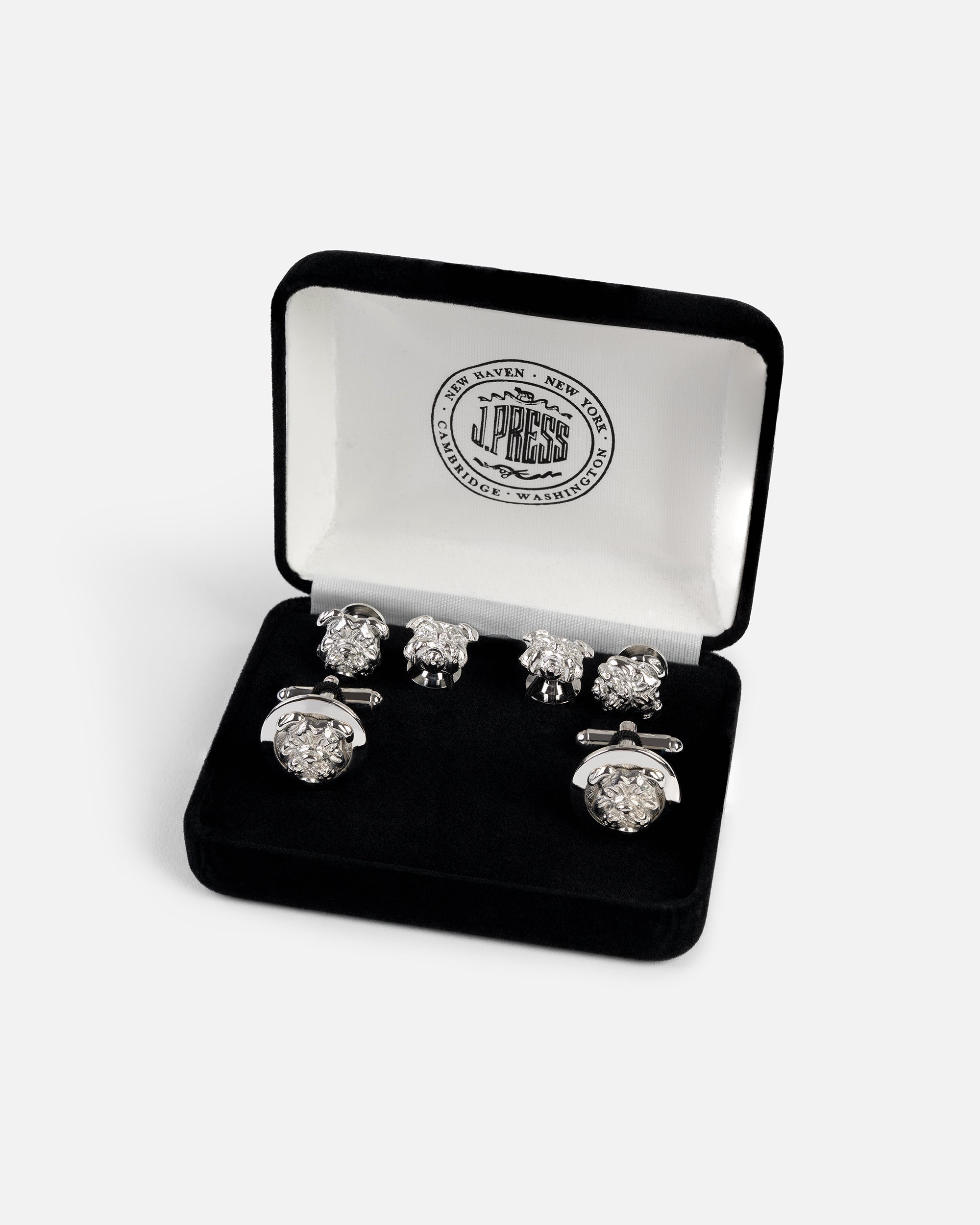 Bulldog Cufflink and Stud Set