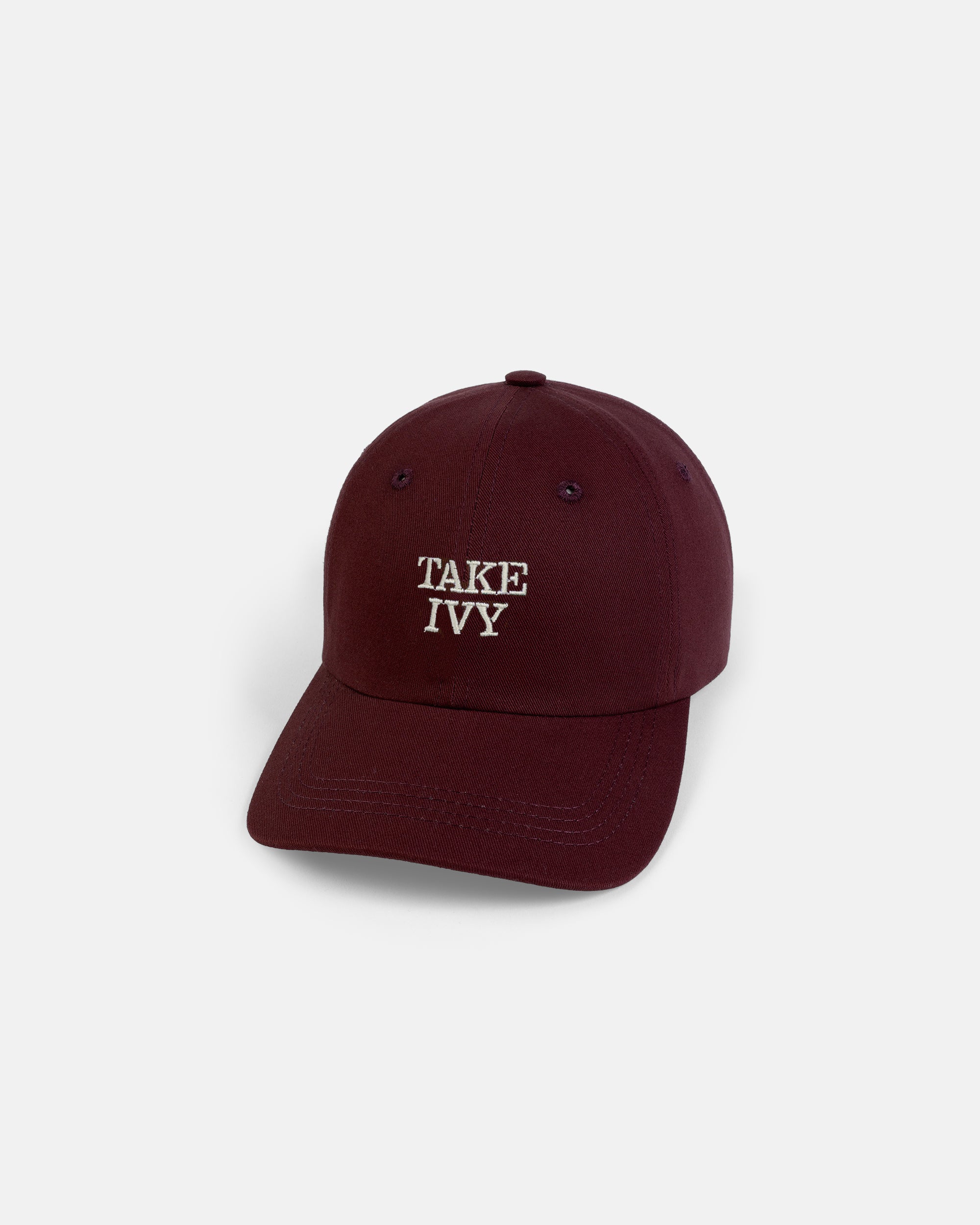 Made-in-USA Take Ivy Burgundy Dad Hat