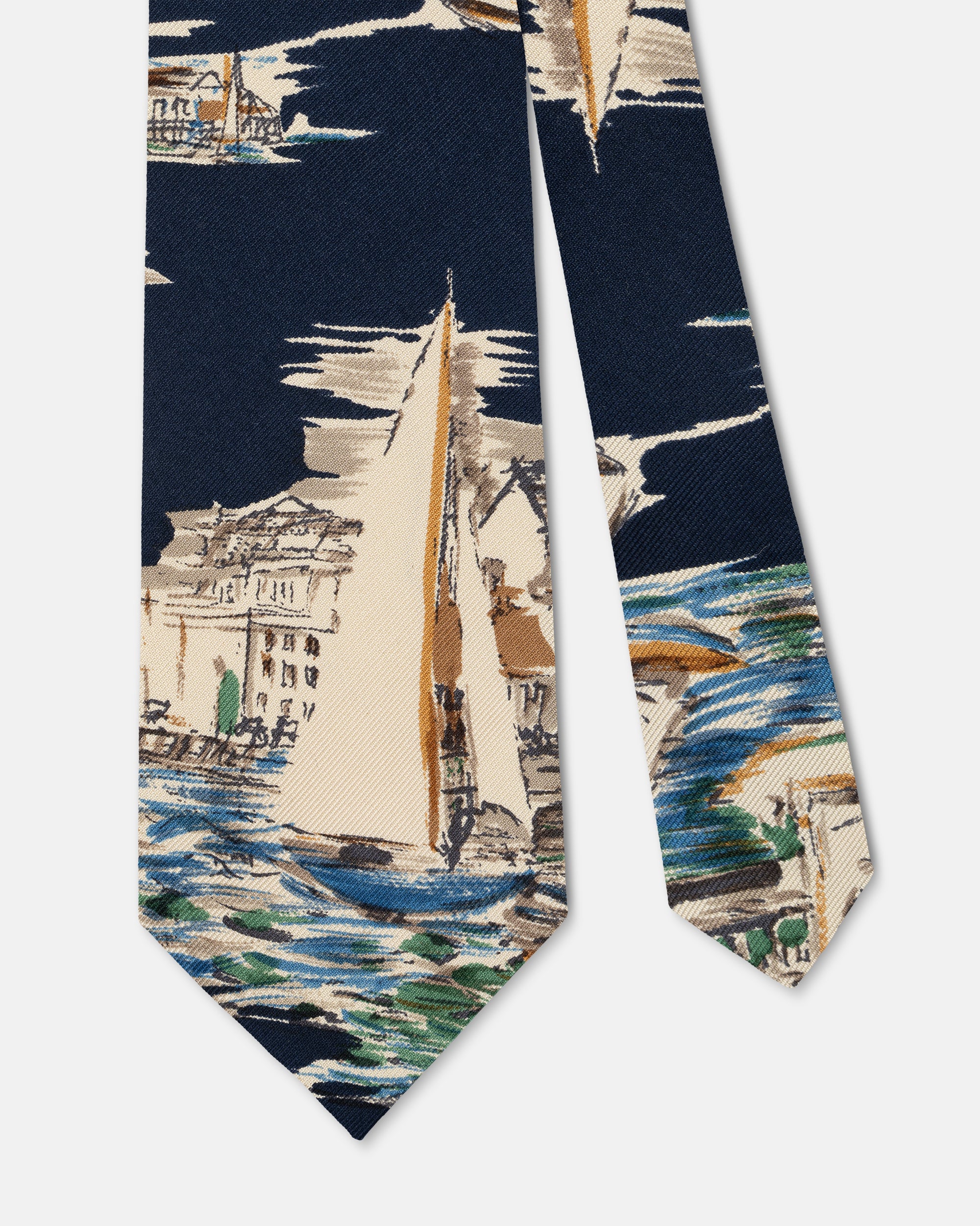 Made-in-USA Mister Mort Navy Sailing Tie