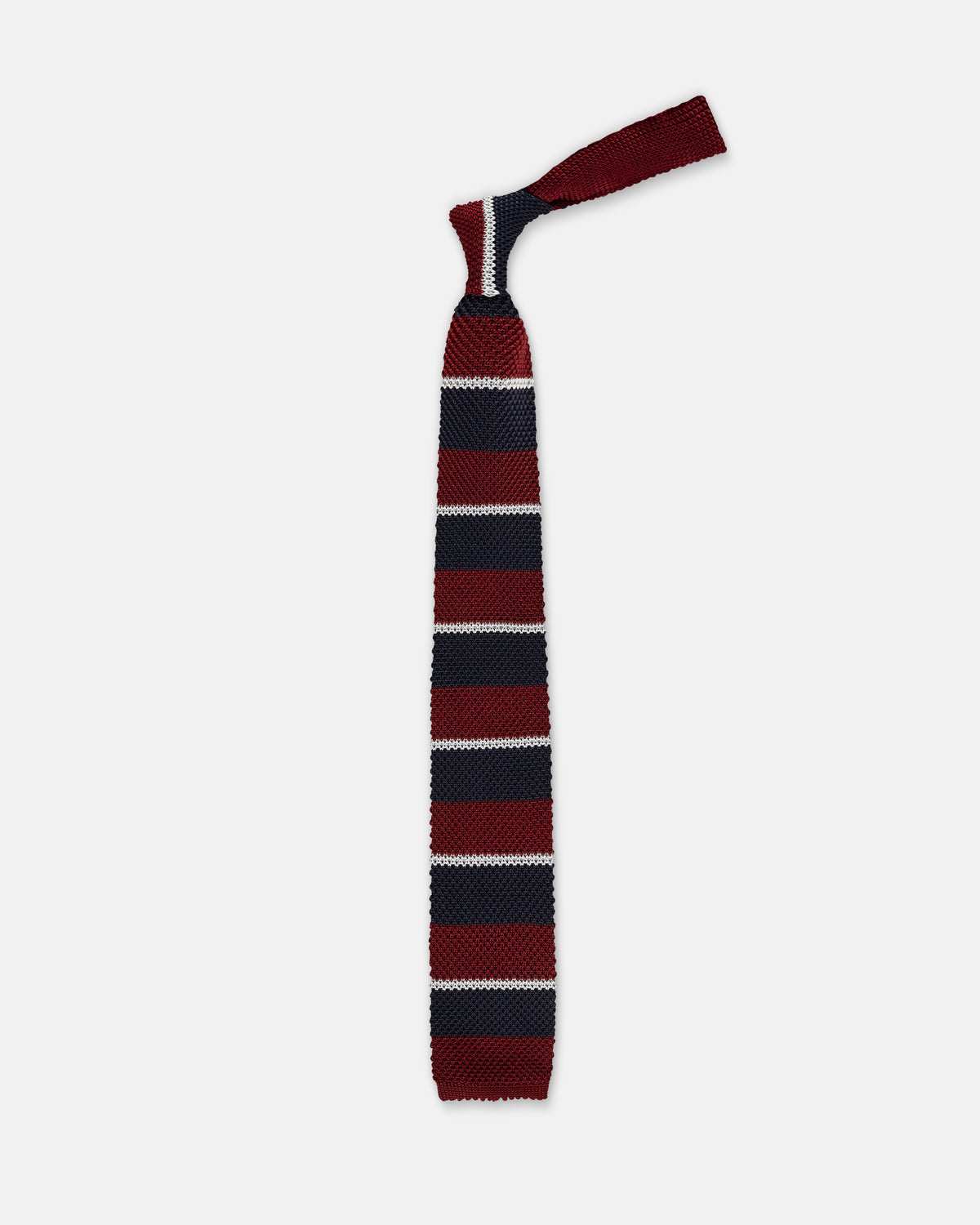 Made-in-Italy Royal Air Force Regimental Stripe Silk Knit Tie
