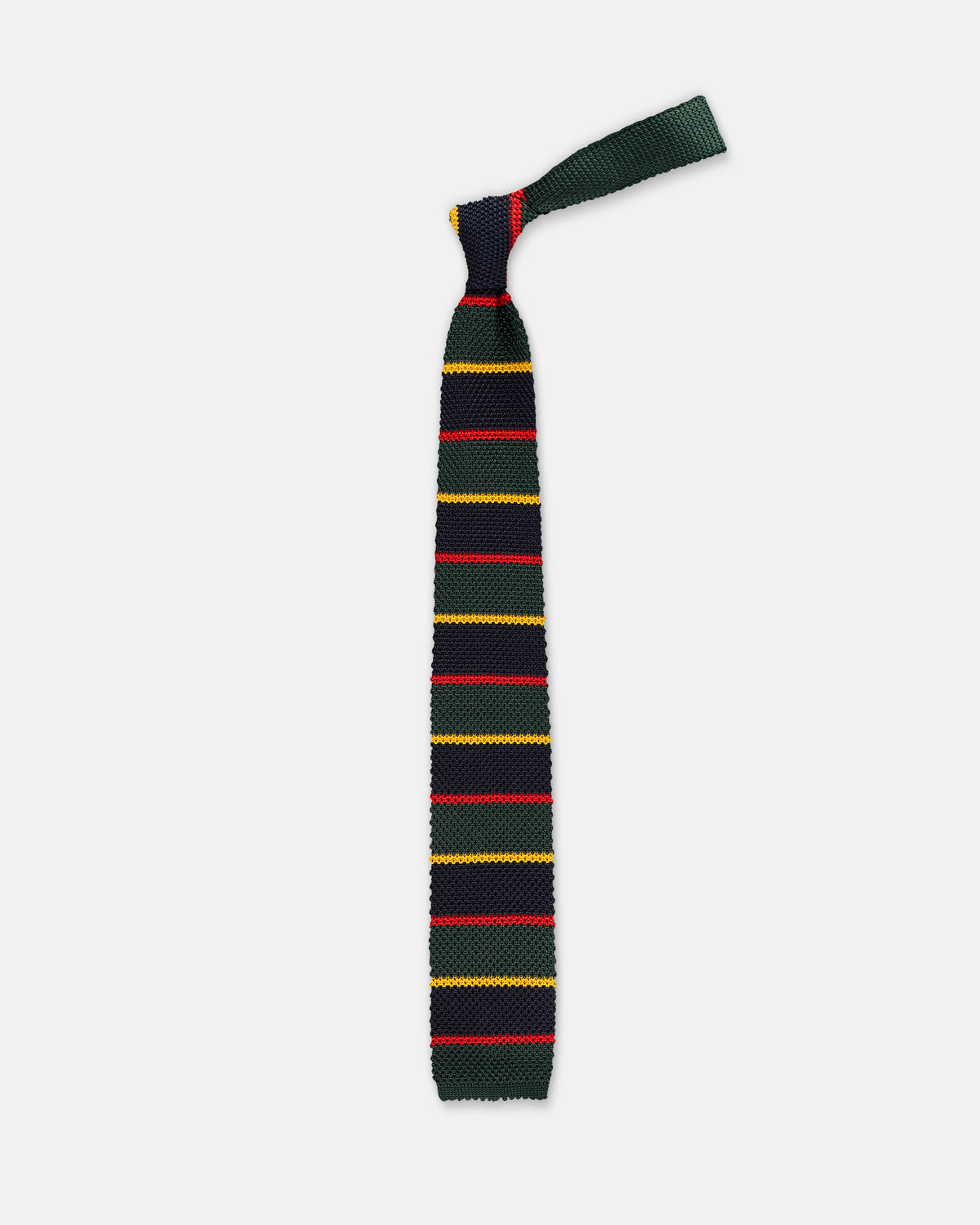 Made-in-Italy Argyll & Sutherland Regimental Stripe Silk Knit Tie