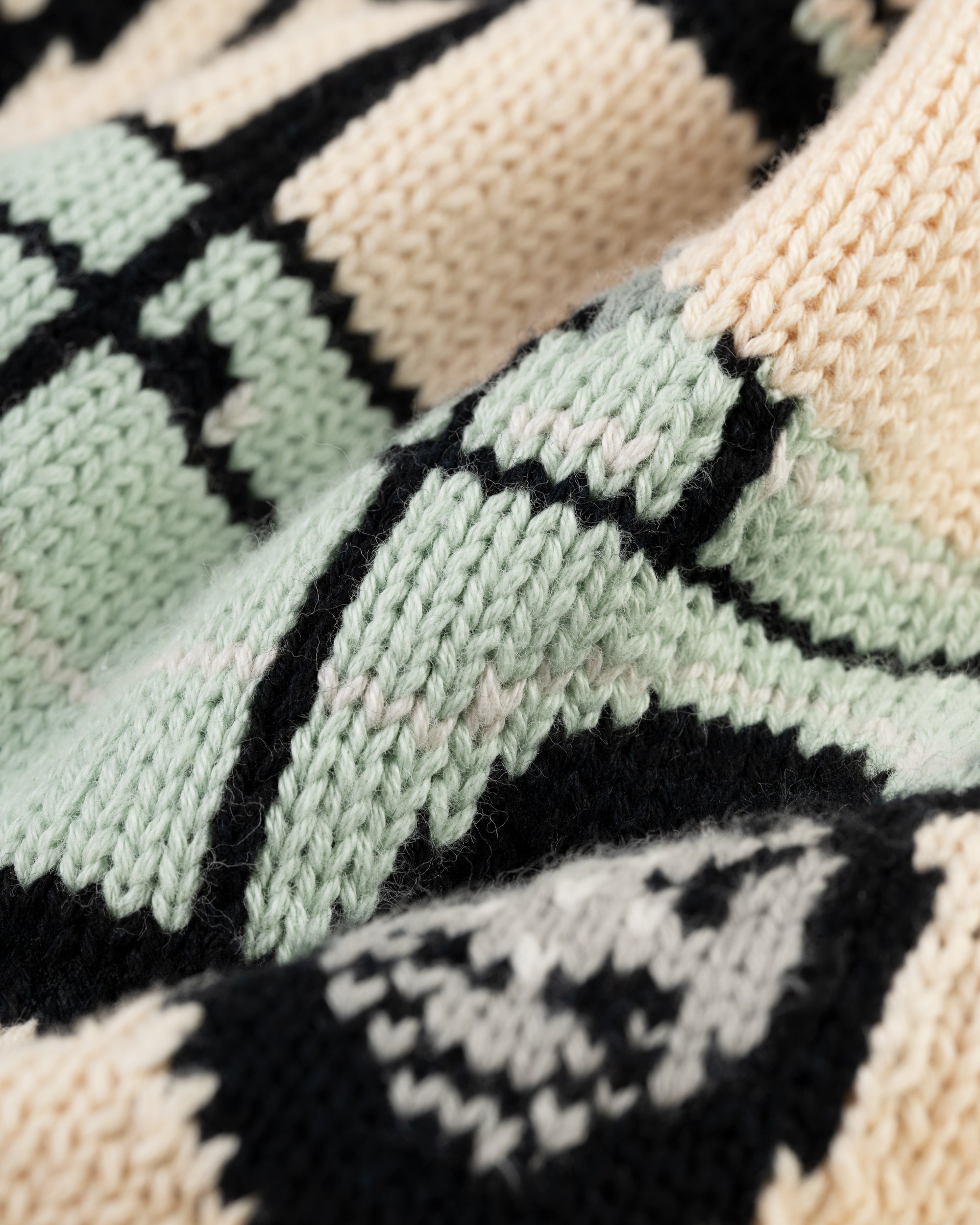 Rover Intarsia Knit Cotton Sweater