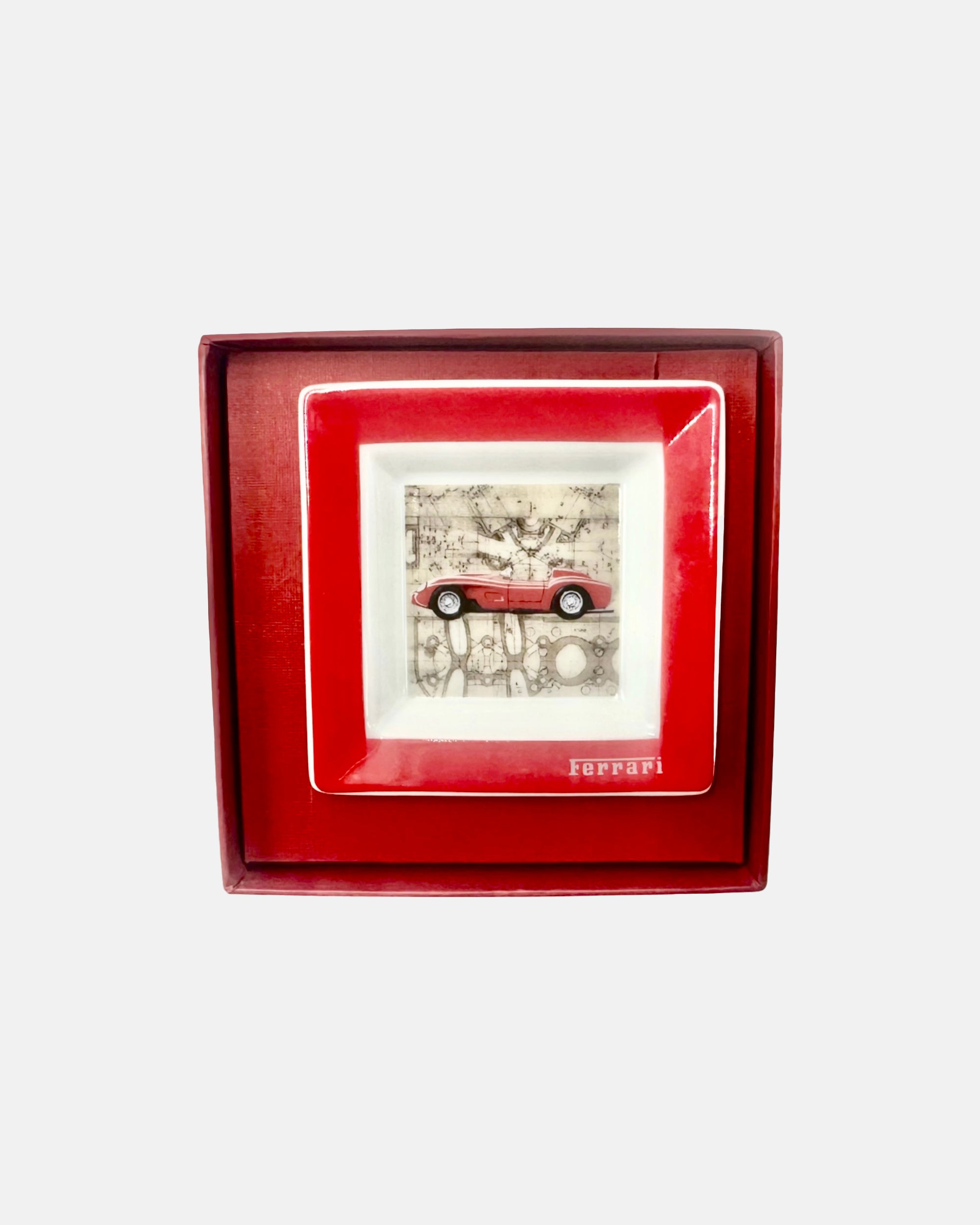 Ferrari 250 Testa Rossa Sports Car Porcelain Ashtray