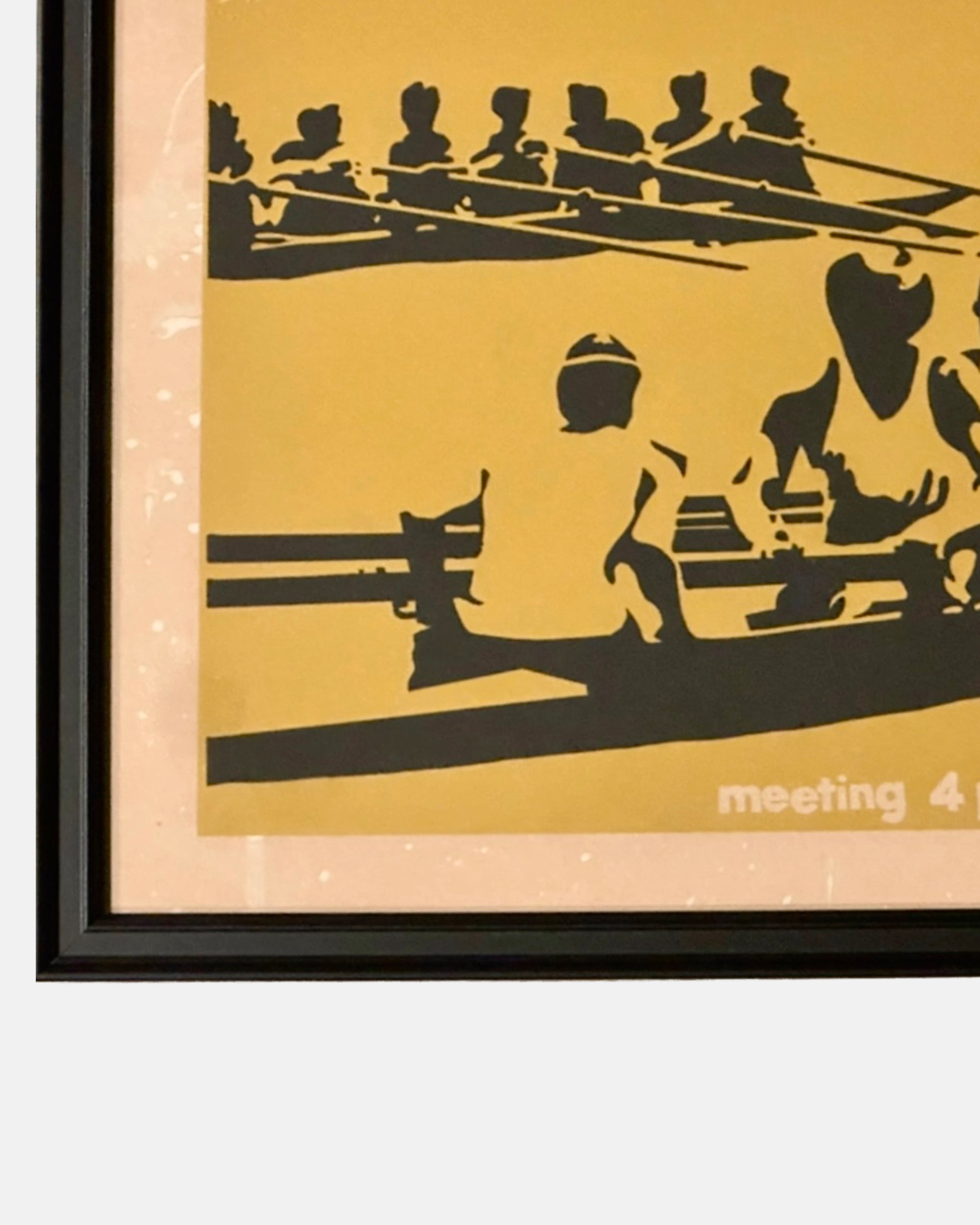 Vintage University of Pennsylvania Freshman Crew Rowing Framed Poster