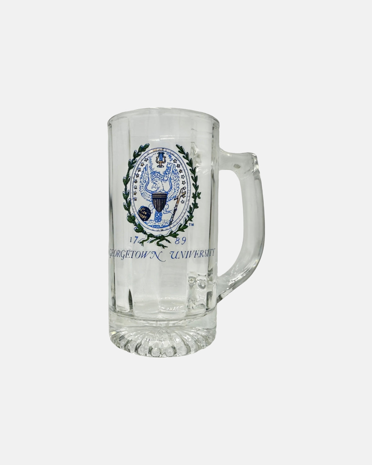 Vintage Georgetown University Glass Mug Stein
