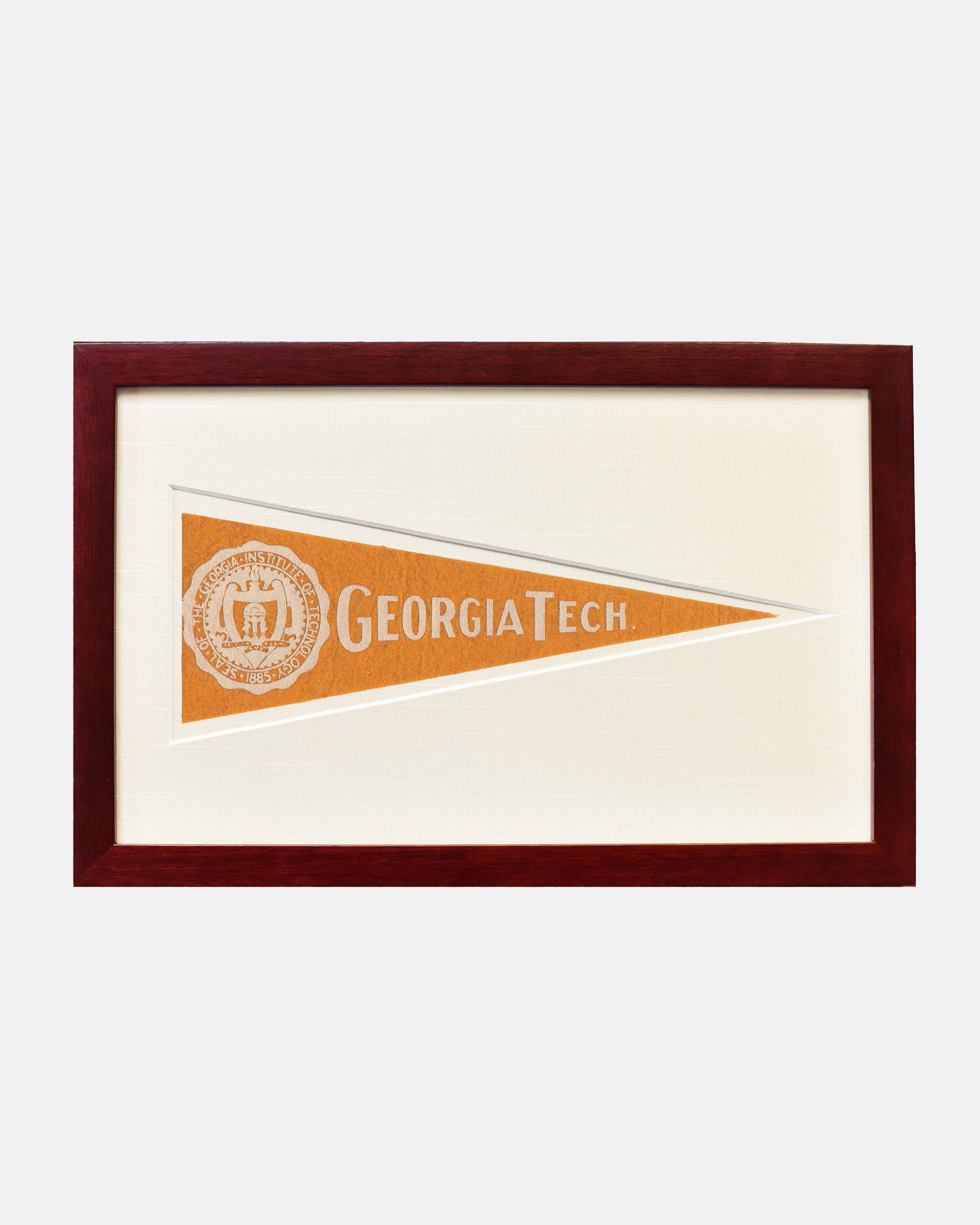 Georgia Tech Framed Vintage Pennant