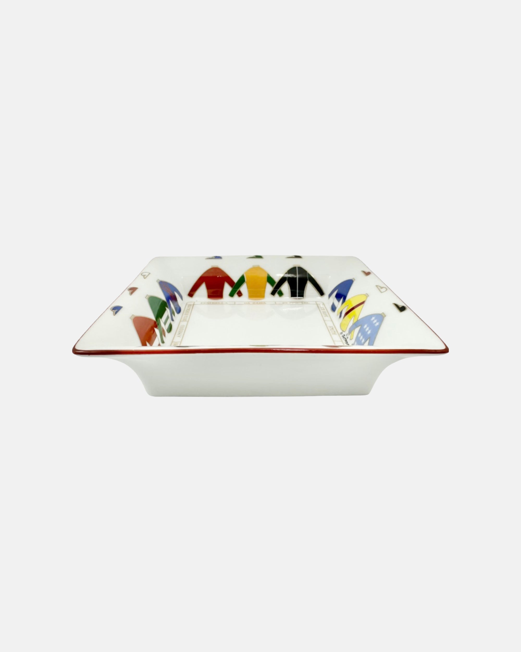Vintage Richard Ginori for Gio Ponti Equestrian Jockey Silks Ashtray