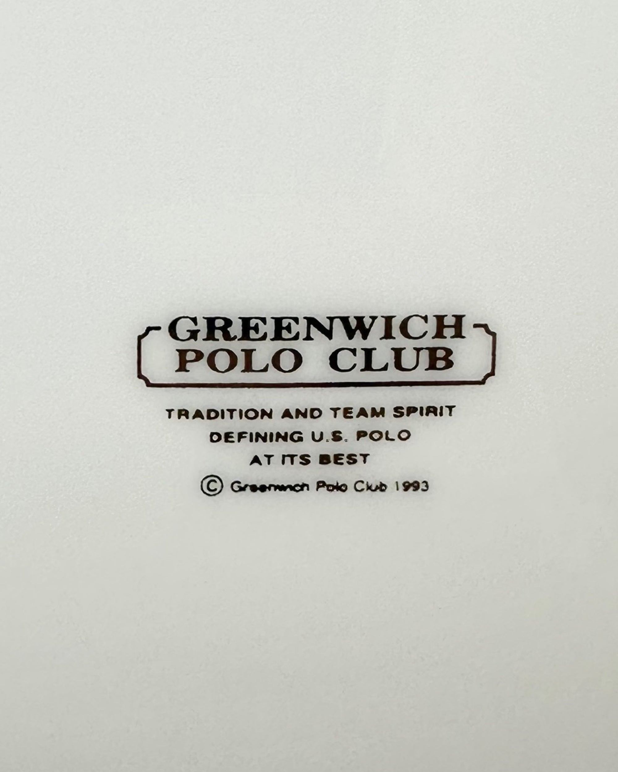Vintage The Greenwich Polo Club Equestrian Plate
