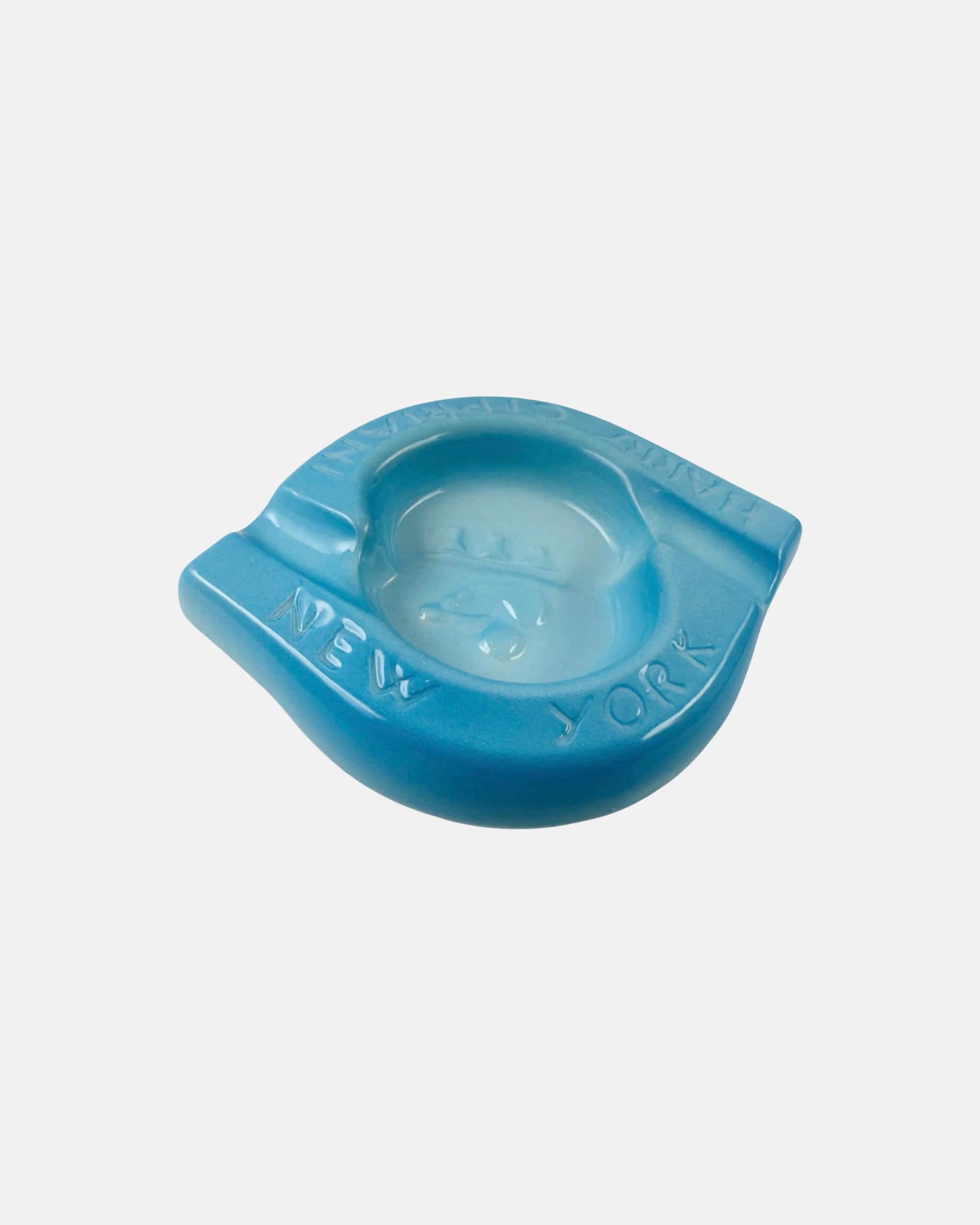 Vintage Harry Cipriani New York Restaurant Blue Ceramic Ashtray